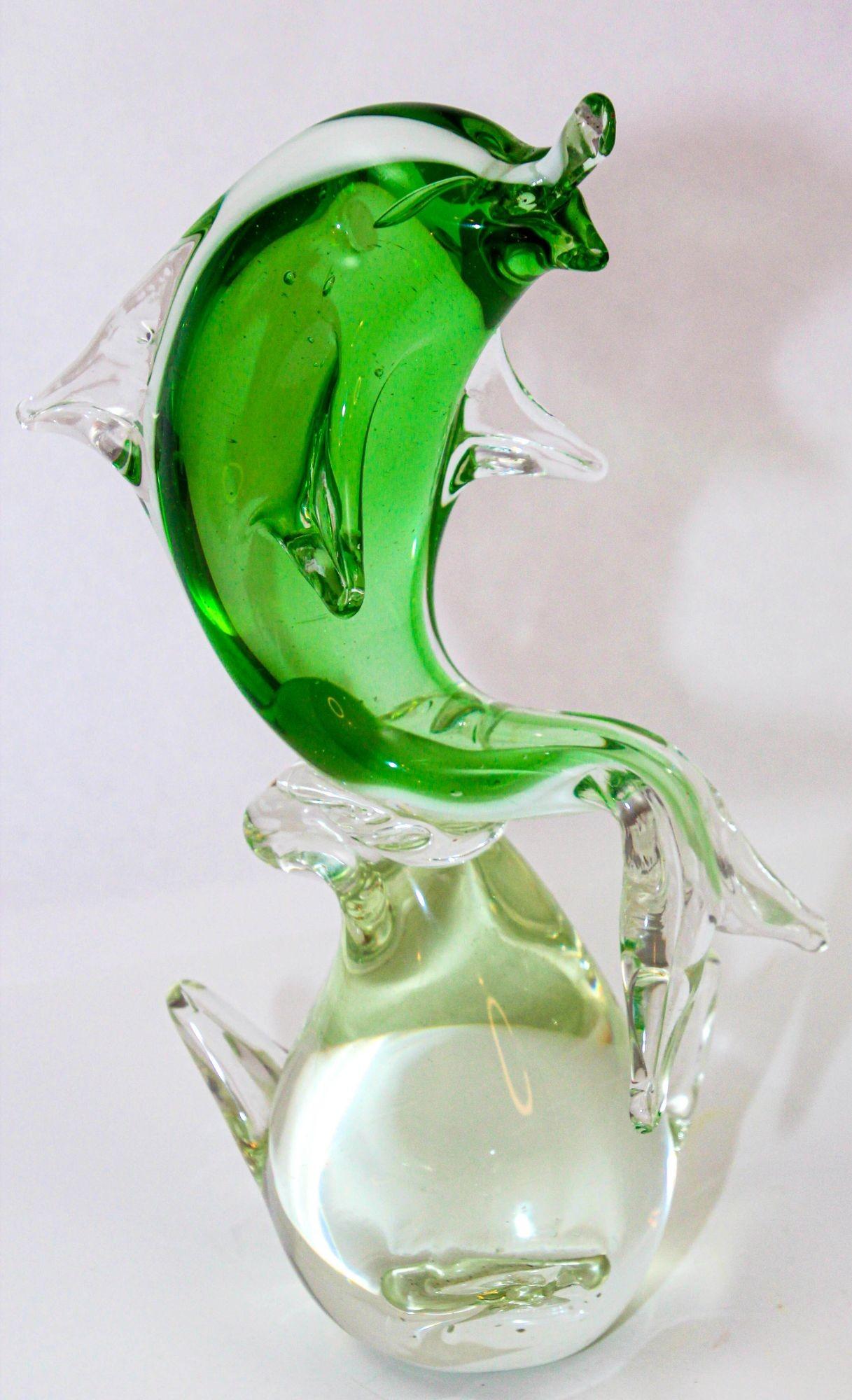 Escultura de cristal de Murano de mediados de siglo Fish Design italiano años 60 en venta 3