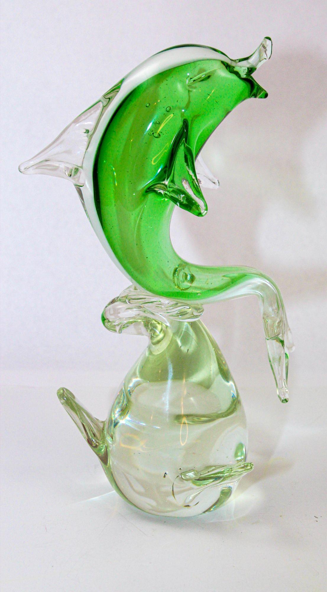 Escultura de cristal de Murano de mediados de siglo Fish Design italiano años 60 en venta 5