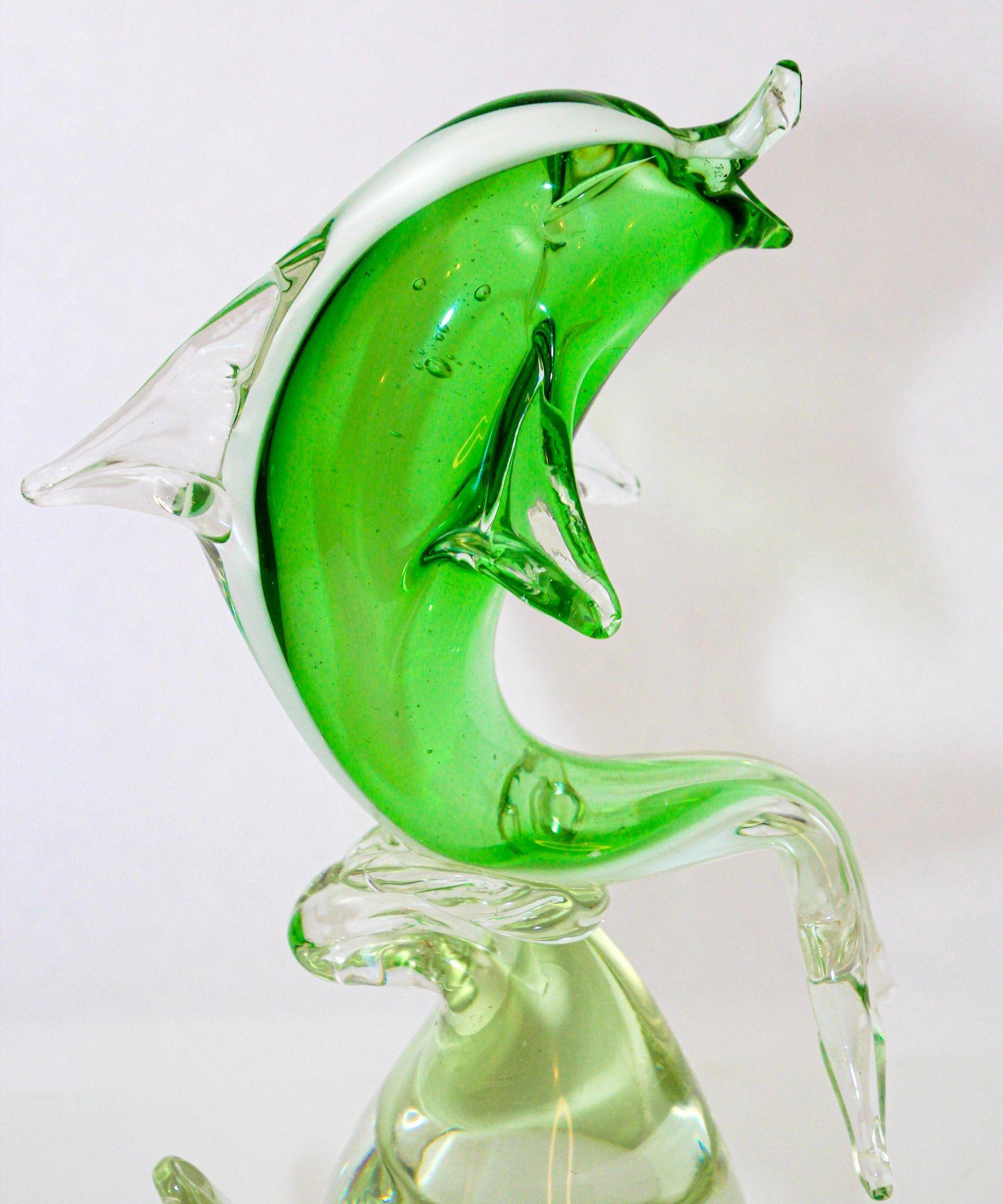 Escultura de cristal de Murano de mediados de siglo Fish Design italiano años 60 en venta 6