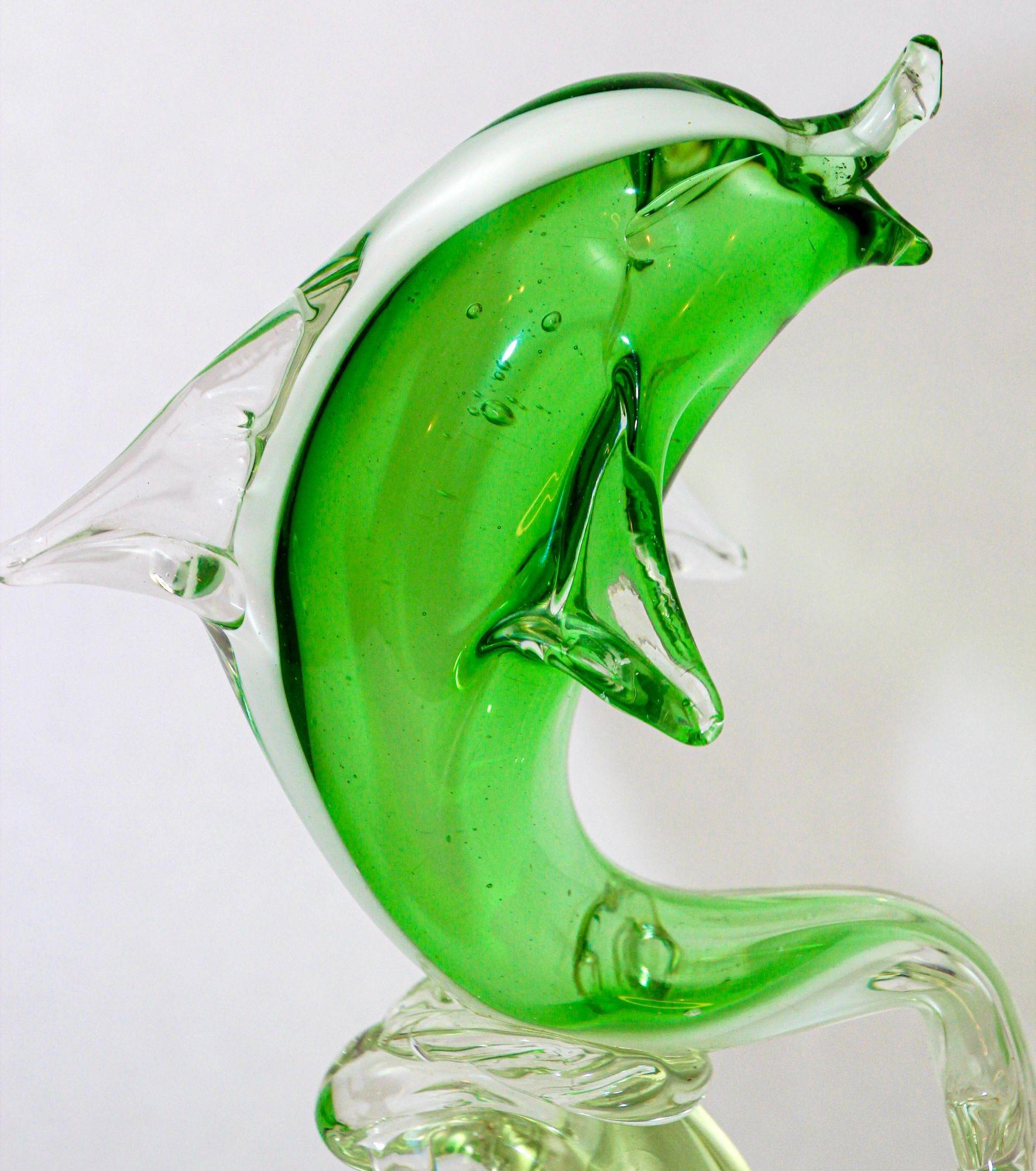 Escultura de cristal de Murano de mediados de siglo Fish Design italiano años 60 en venta 7