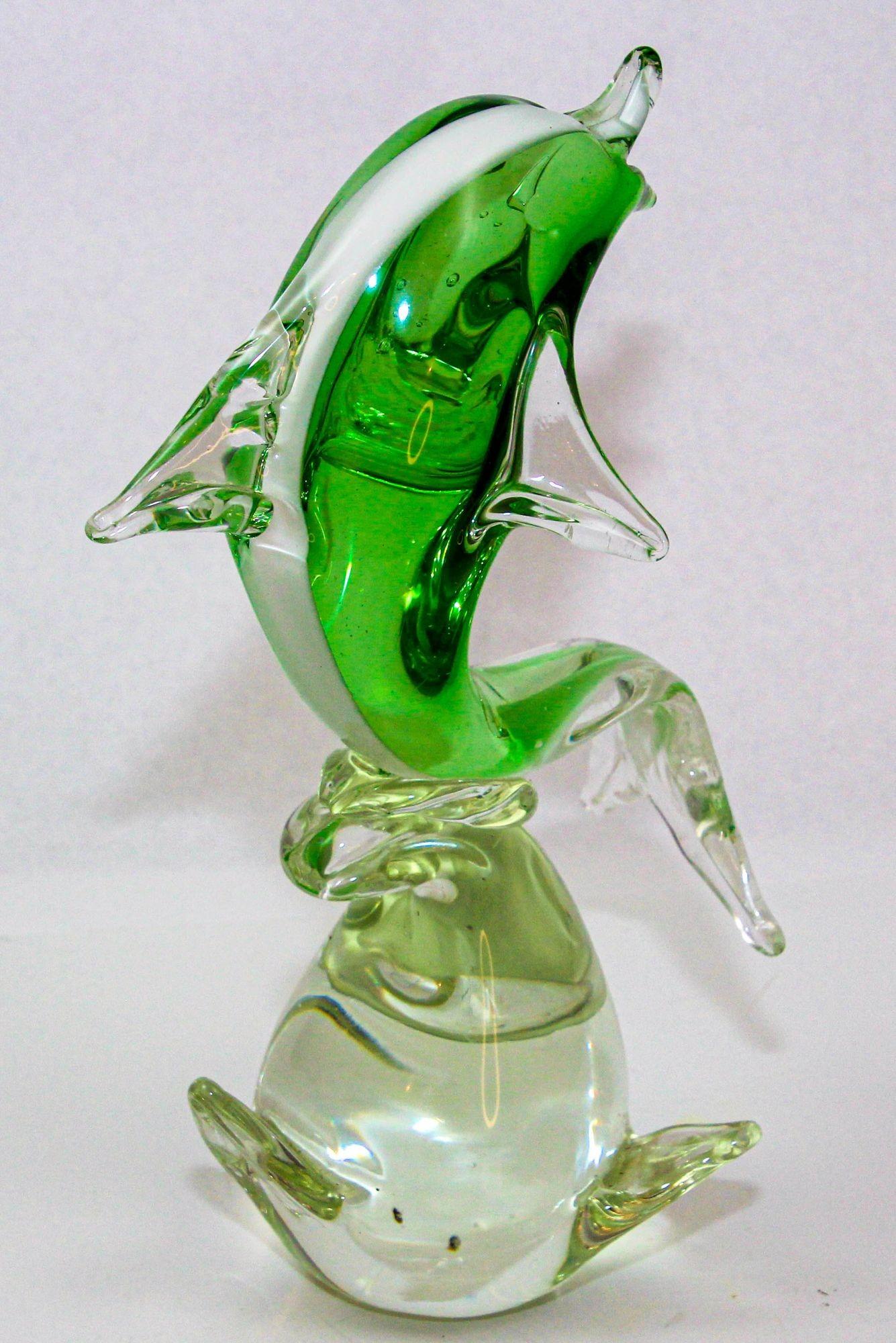 Escultura de cristal de Murano de mediados de siglo Fish Design italiano años 60 en venta 9