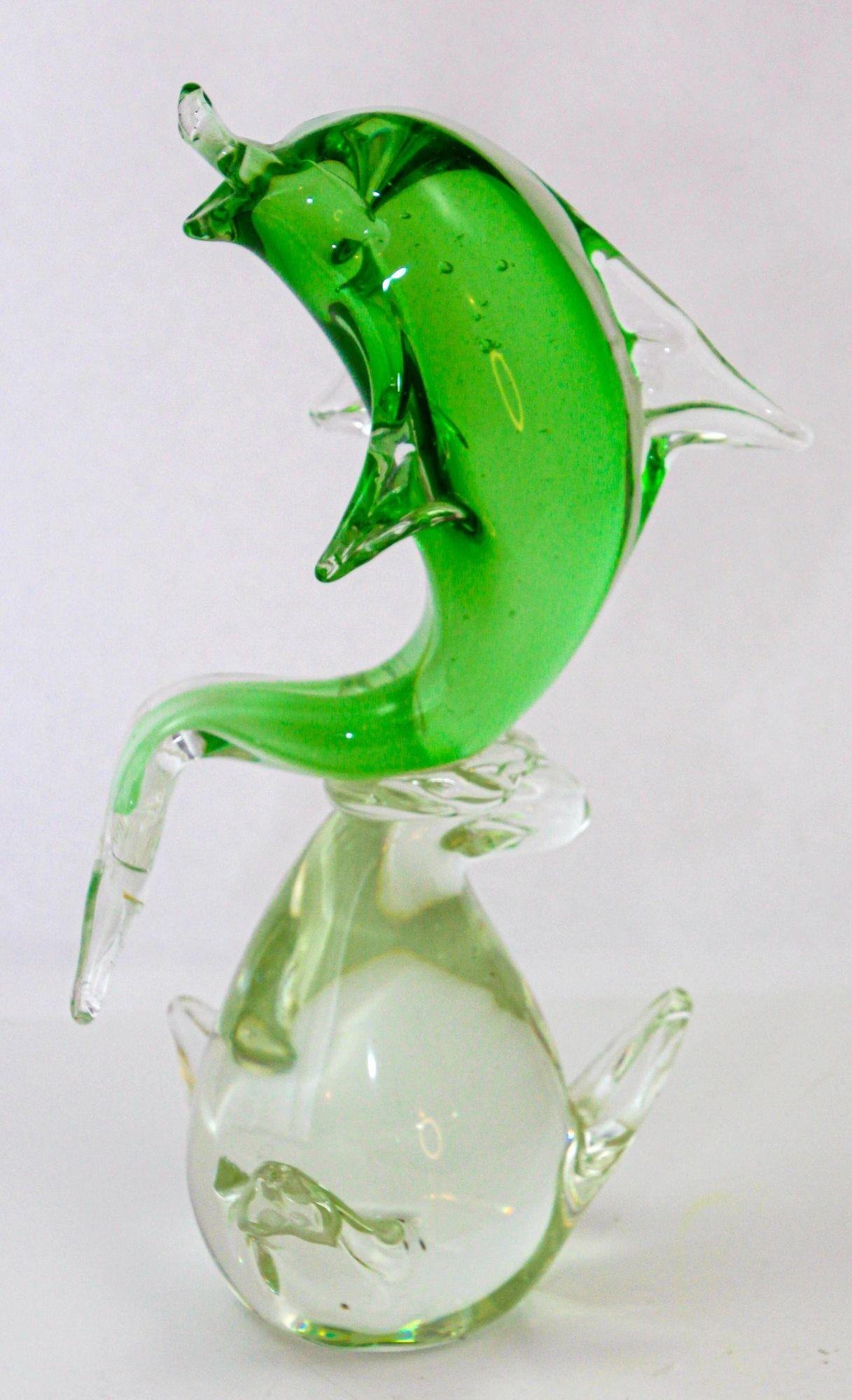 Escultura de cristal de Murano de mediados de siglo Fish Design italiano años 60 en venta 10