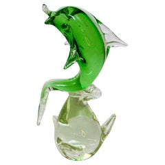 Mid-century Murano Glass Sculpture Fish Italian Design 1960s
