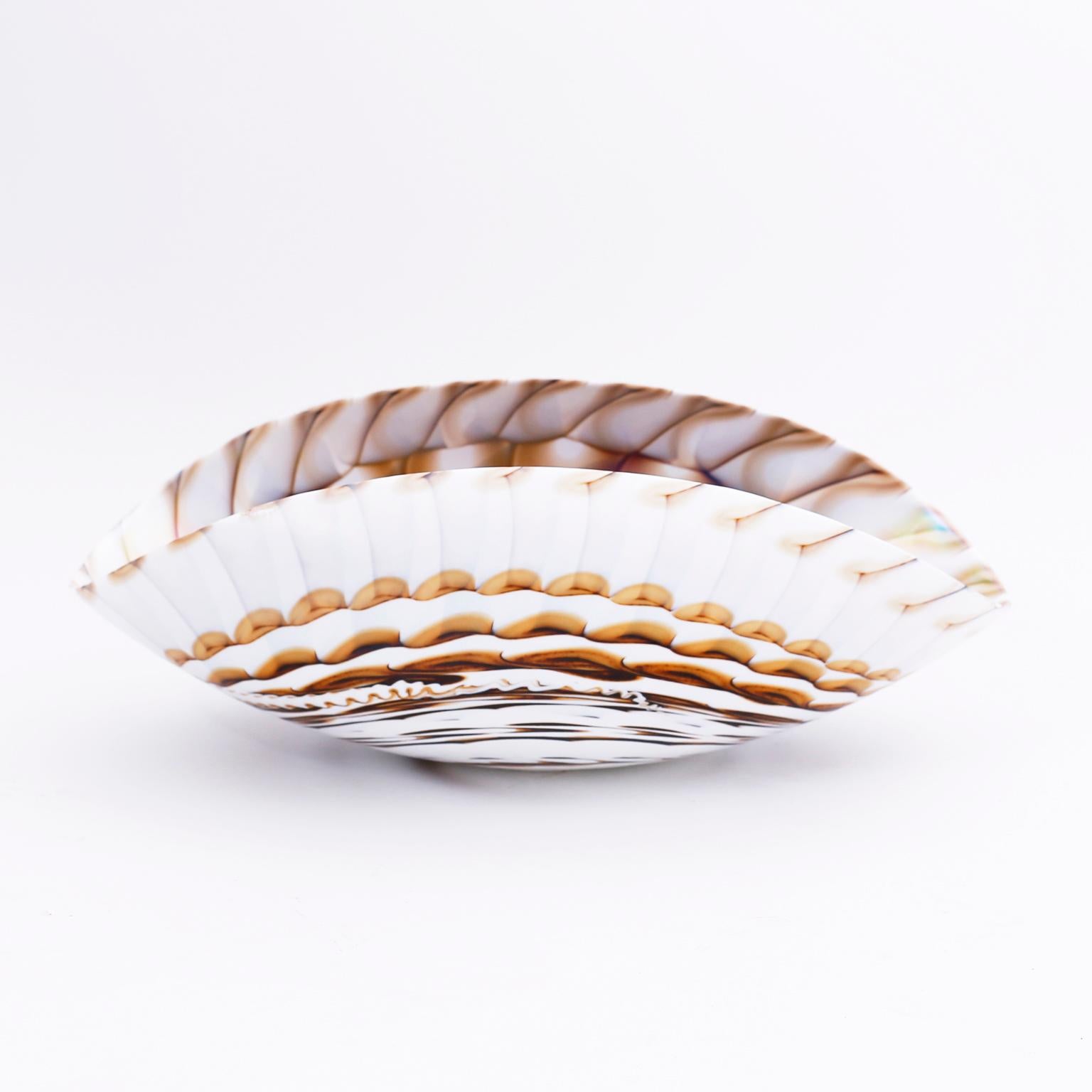 murano shell bowl