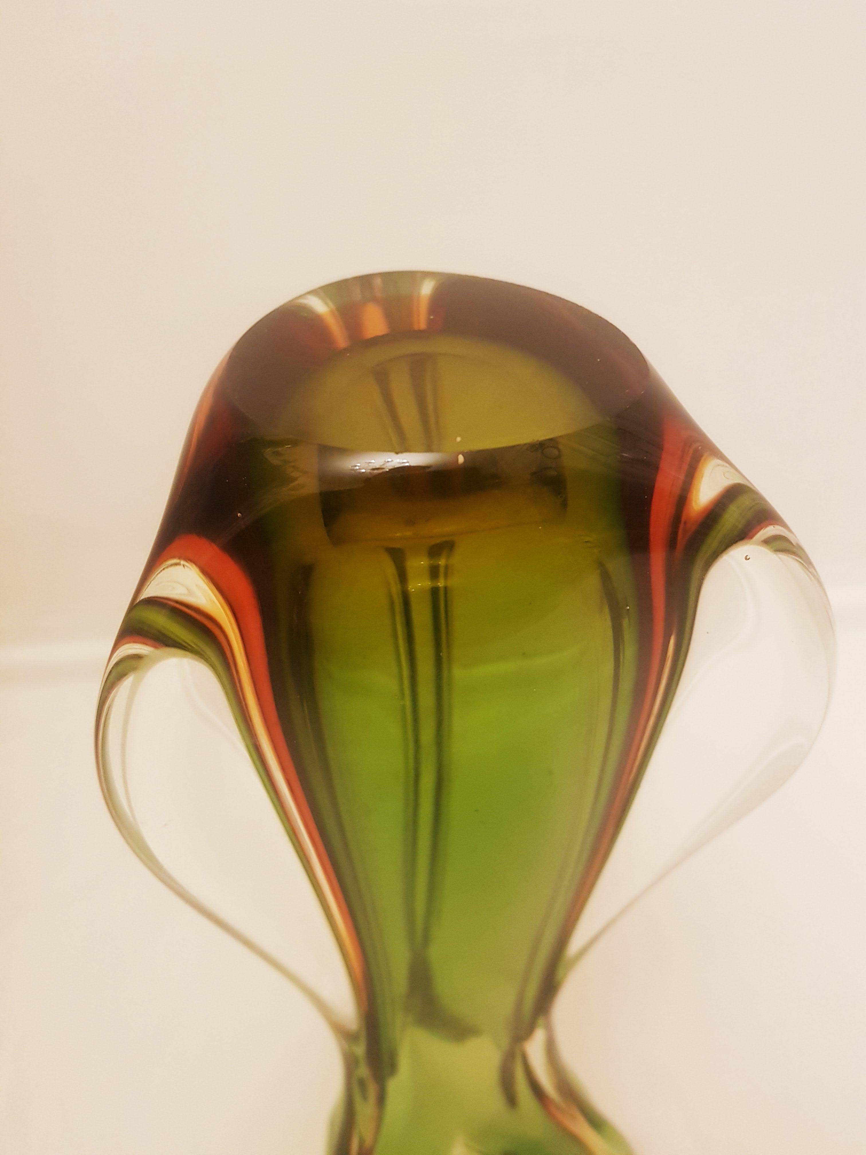 Mid-Century Murano Glass Sommerso Set, Flavio Poli 7