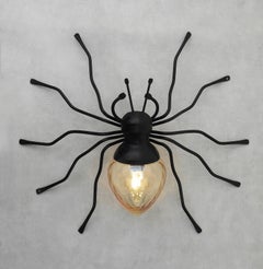 Mid-Century Murano Glass Spider Wall Lamp Sconce c1950s Italy