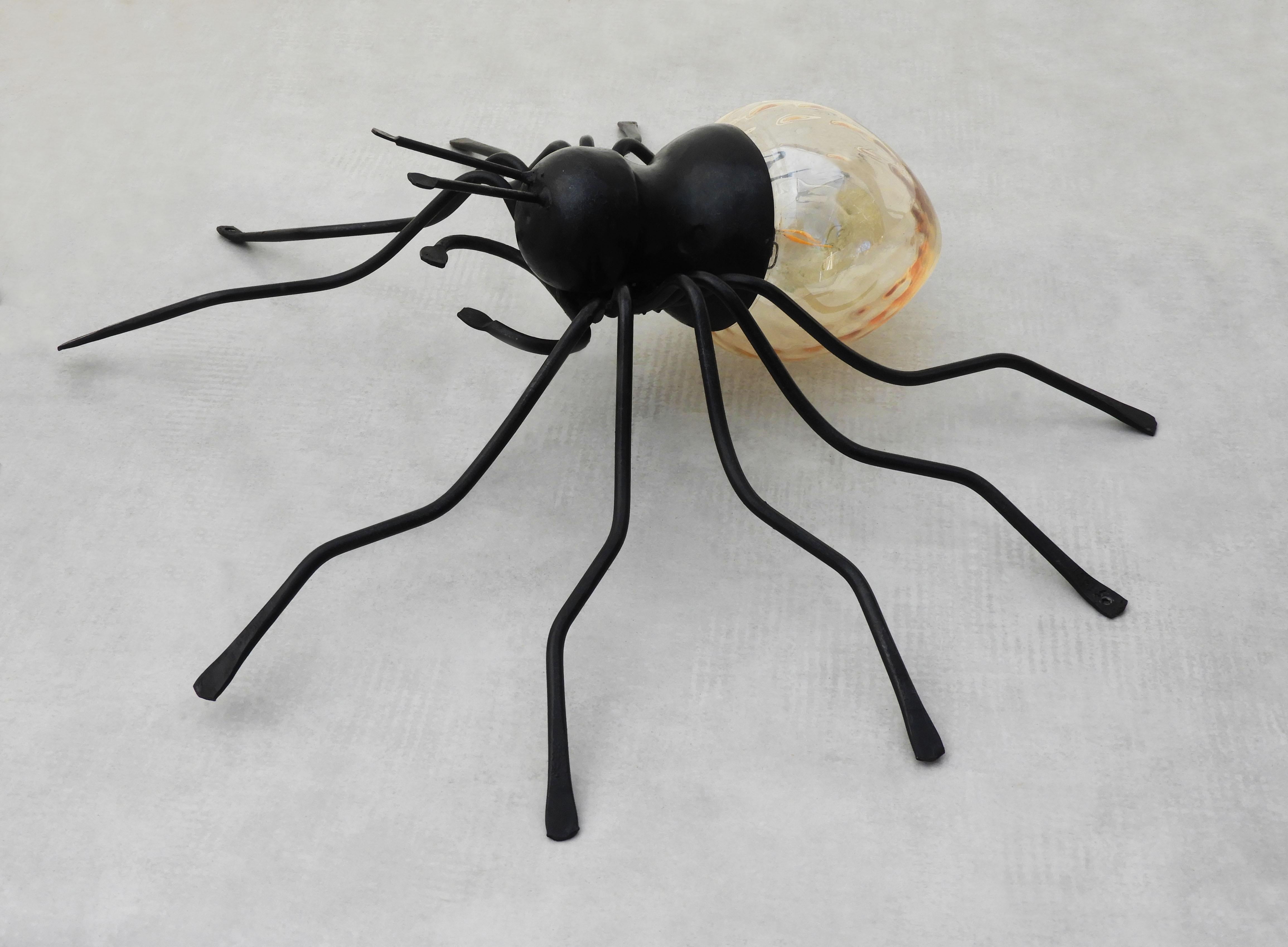 Aplique araña de cristal de Murano de mediados de siglo c1950s Italia Lacado en venta