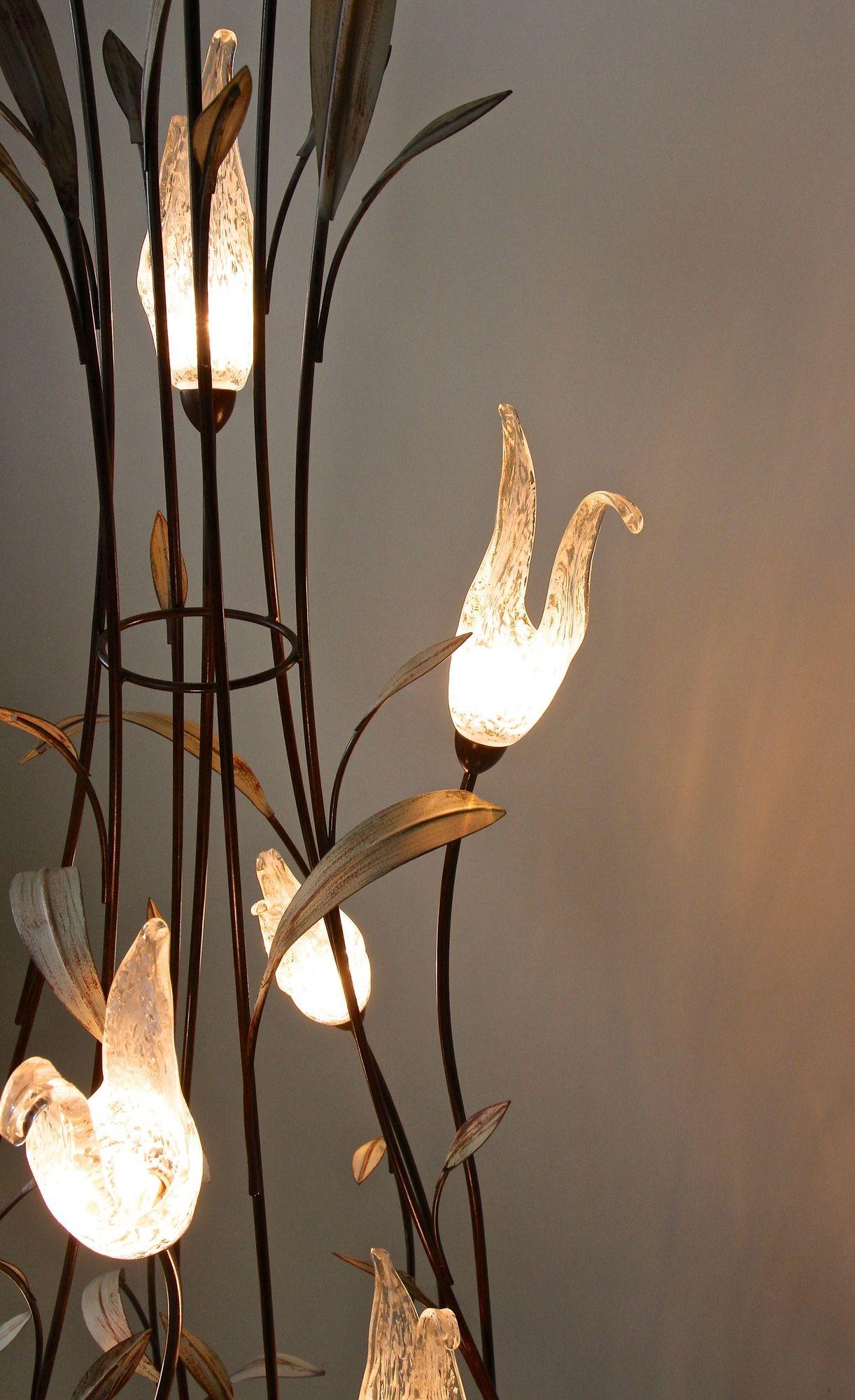 Midcentury Murano Glass Swan Floor Lamp, Italy, circa 1960/70 For Sale 11