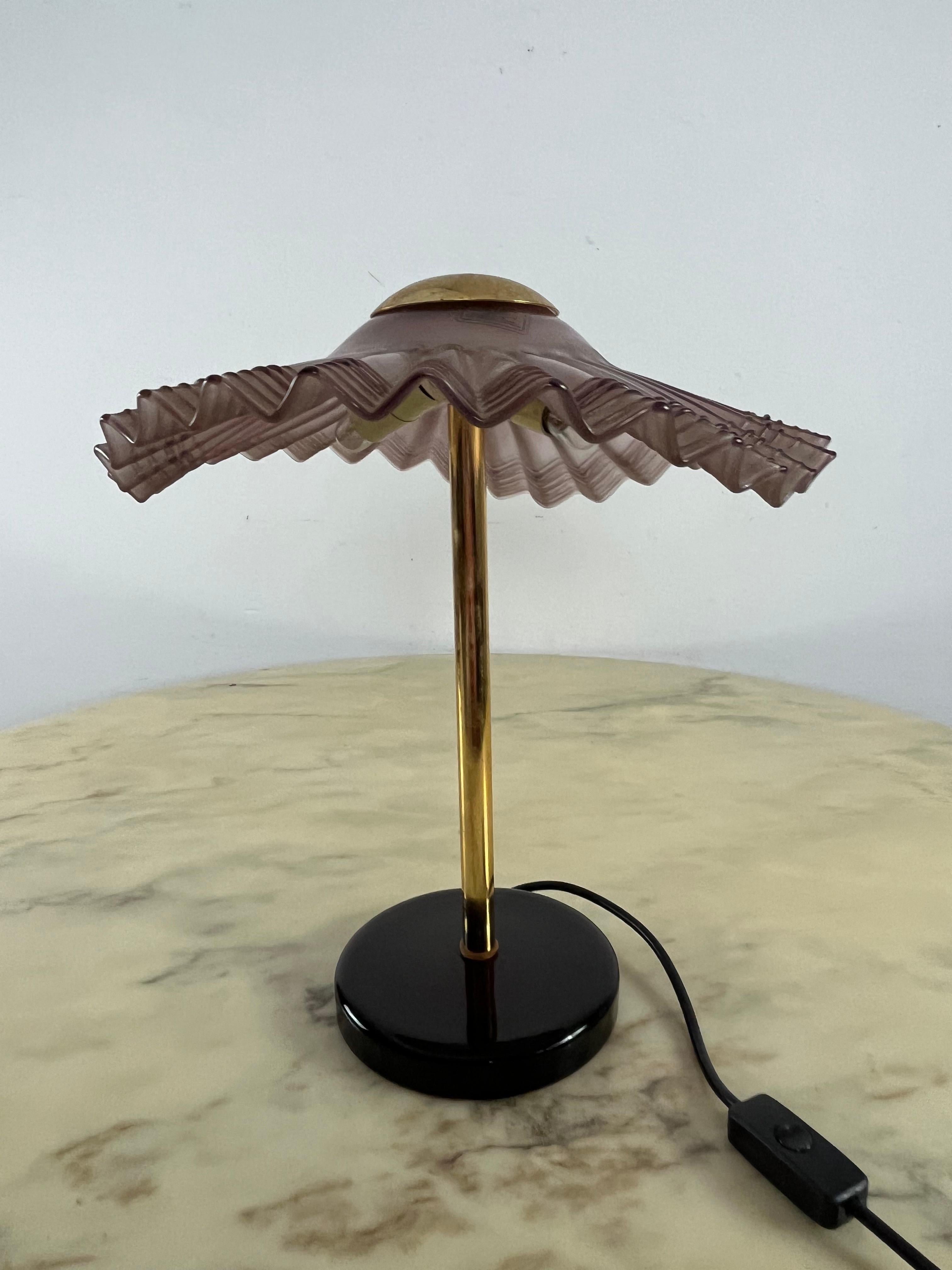 Lámpara de sobremesa de cristal de Murano de mediados de siglo, años 60 en Bueno estado para la venta en Palermo, IT