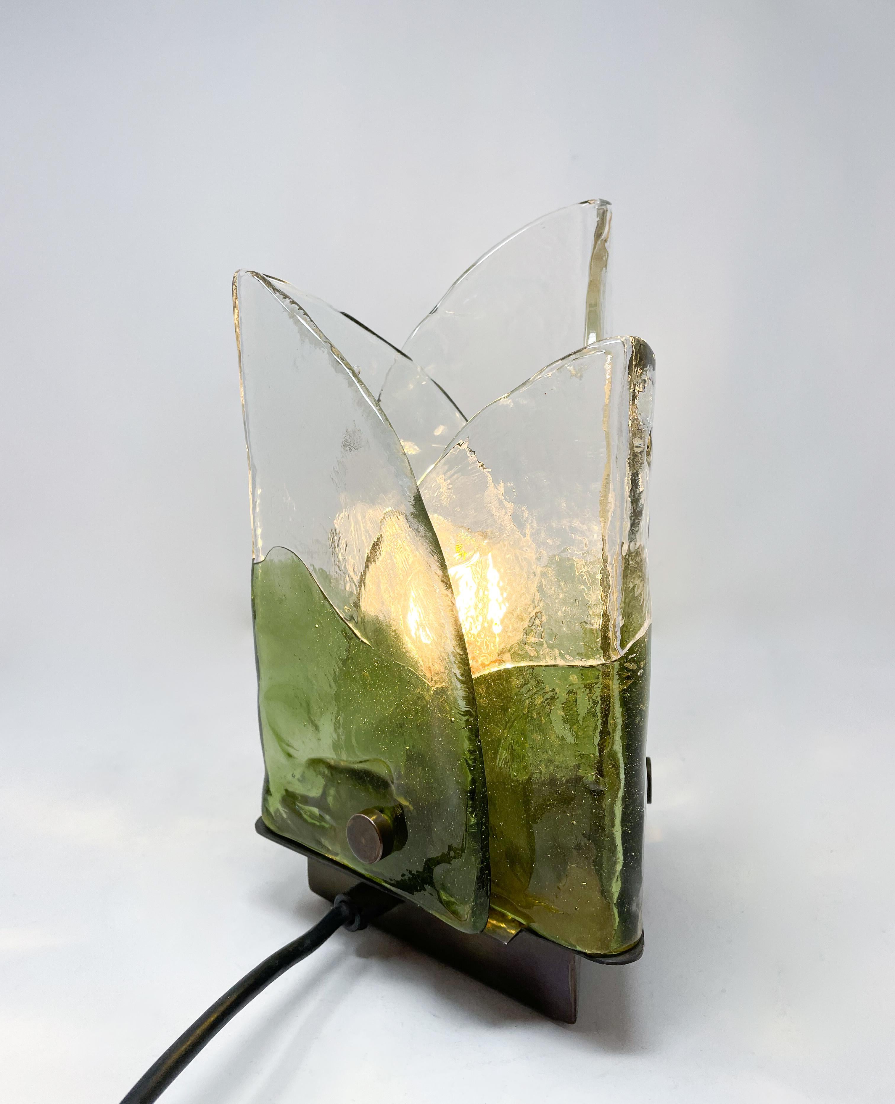 Mid-Century Modern Mid-Century Murano Glass Table Lamp by Carlo Nason, Italy, 1960s For Sale