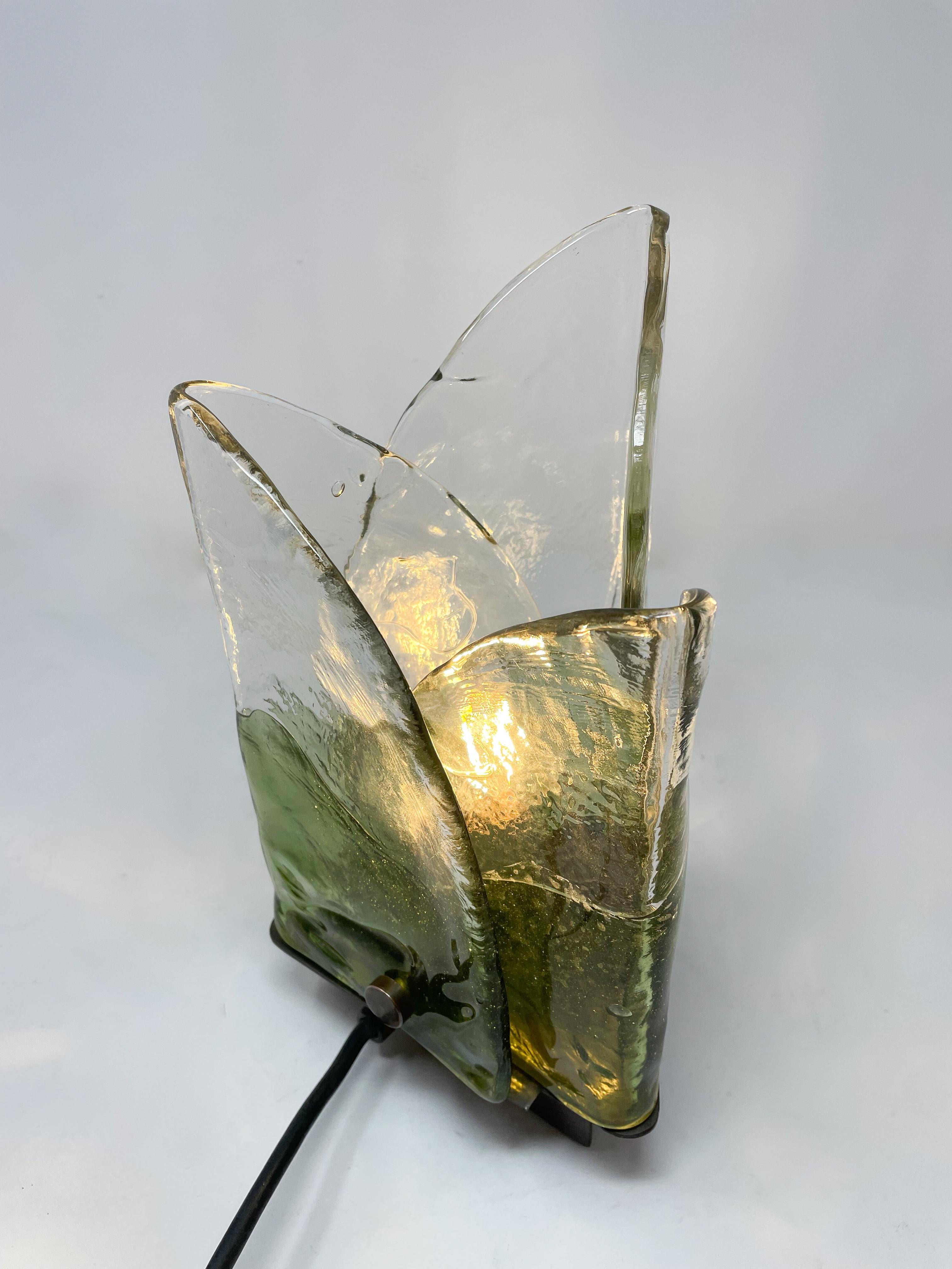 Mid-Century Murano Glass Table Lamp by Carlo Nason, Italy, 1960s In Good Condition For Sale In Brussels, BE