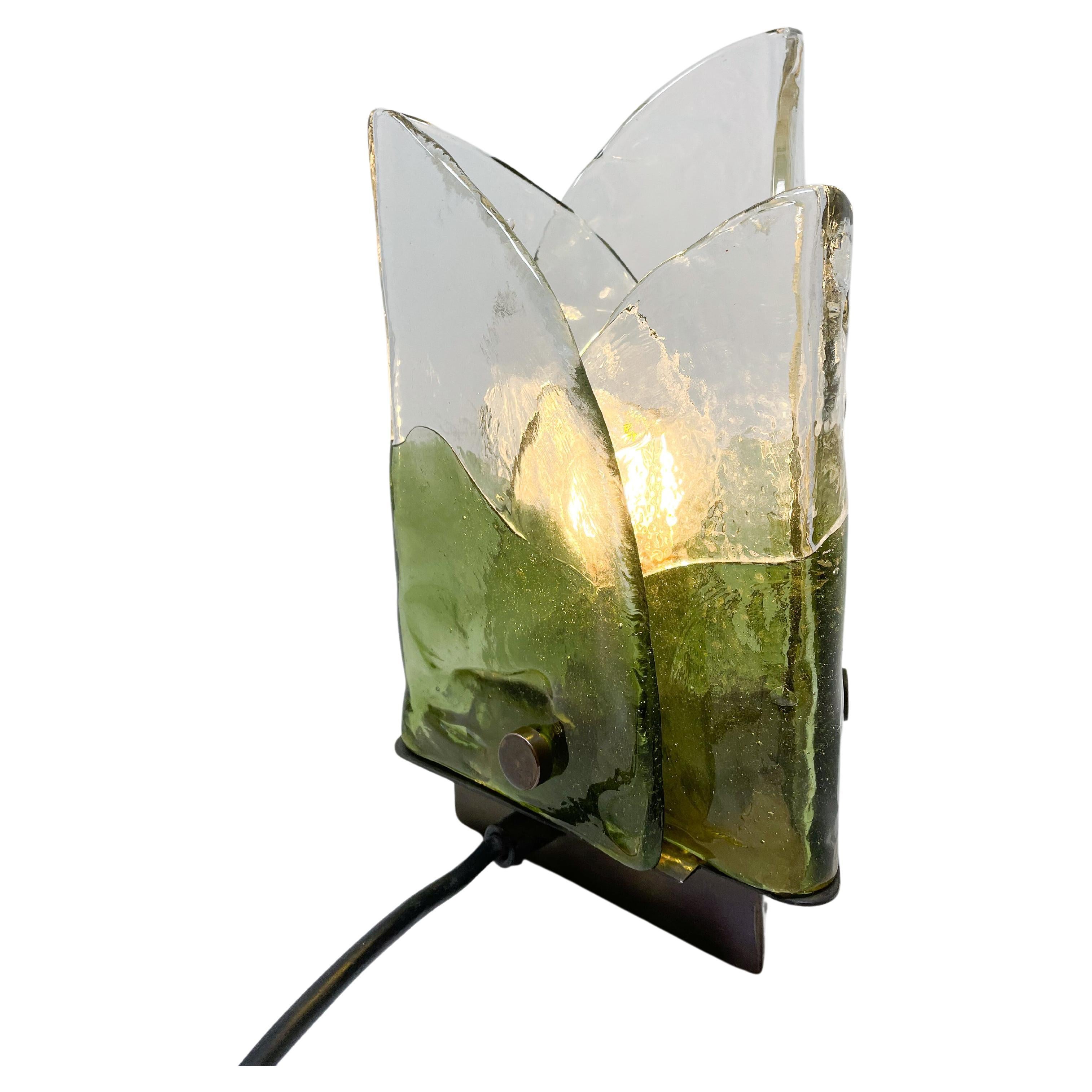 Mid-Century Murano Glass Table Lamp by Carlo Nason, Italy, 1960s For Sale