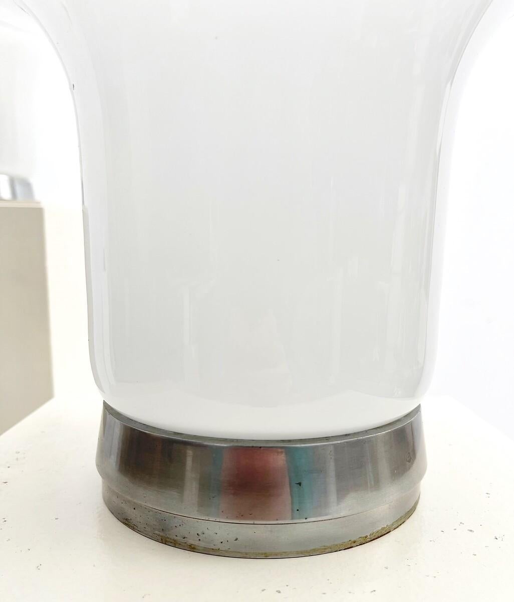 Murano-Glastischlampe aus der Mitte des Jahrhunderts, Modell ''Lesbo'' von Angelo Mangiarotti (Moderne der Mitte des Jahrhunderts) im Angebot