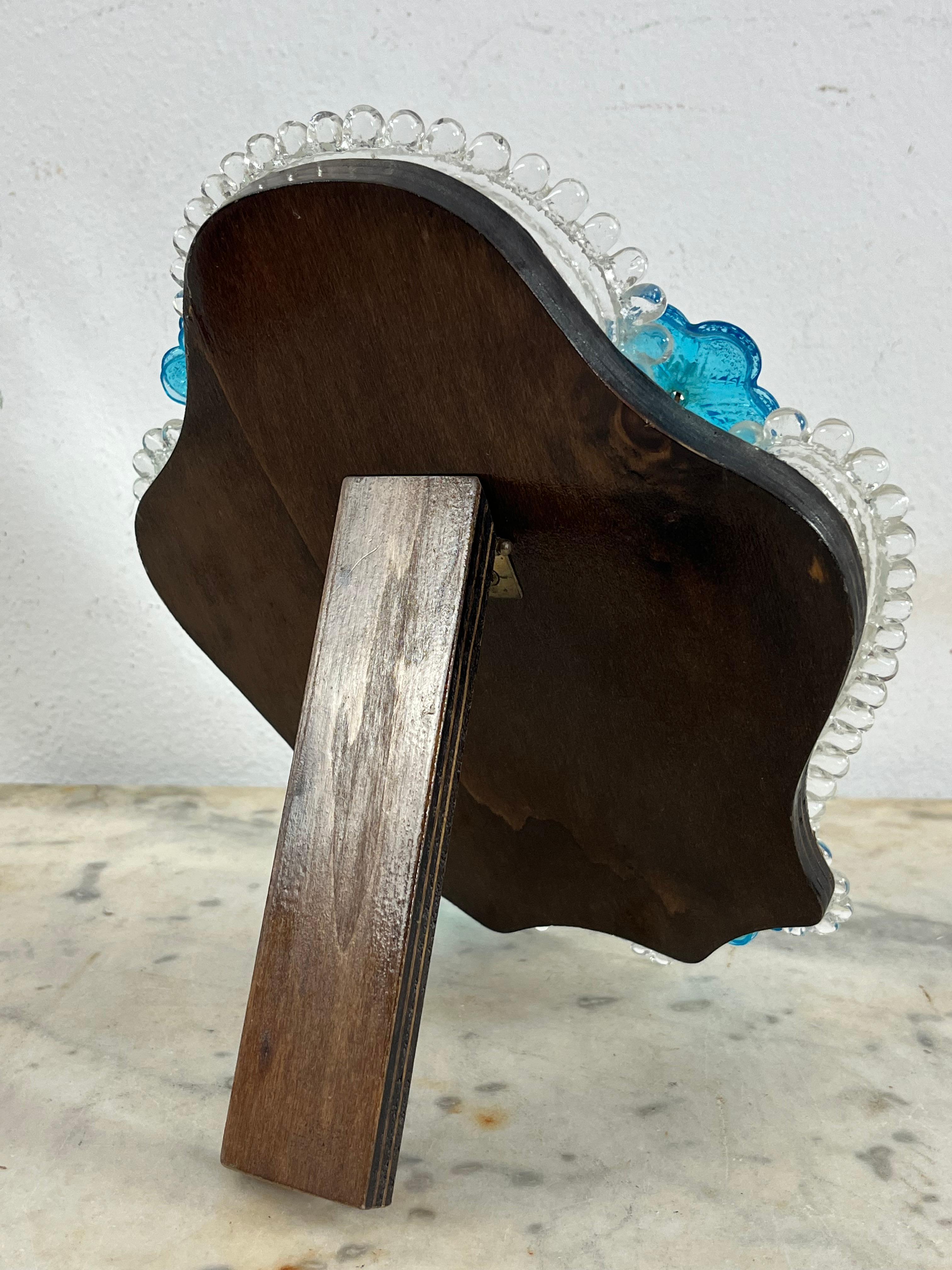 Milieu du XXe siècle Miroir de table en verre de Murano du milieu du siècle, années 1960 en vente