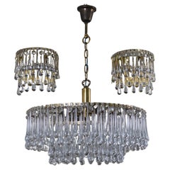 Mid-Century Murano Glass Tear Drop Light Fixtures, circa 1960s