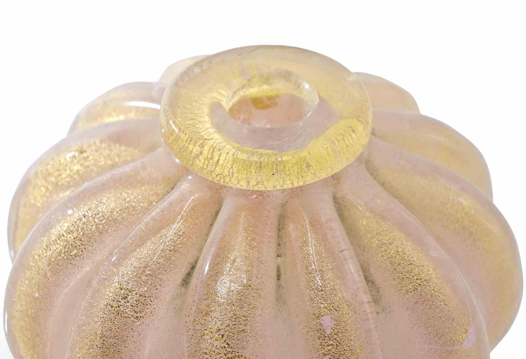 Italian Mid-Century Murano Glass Vase, 1950s, Italy For Sale