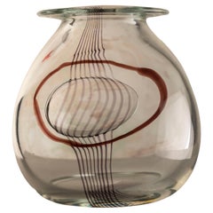 Mid-Century Murano Glass Vase by Archimede Seguso with Bubble Detail Mid-Century Murano Glass Vase by Archimede Seguso with Bubble Detail