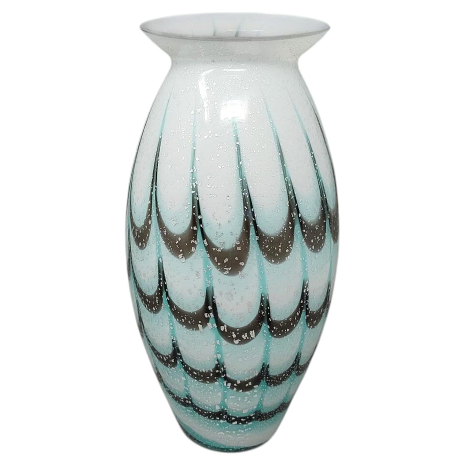 Mid- Century Murano Glass Vase by Ca dei Vetrai, Made in Italy, 1960s