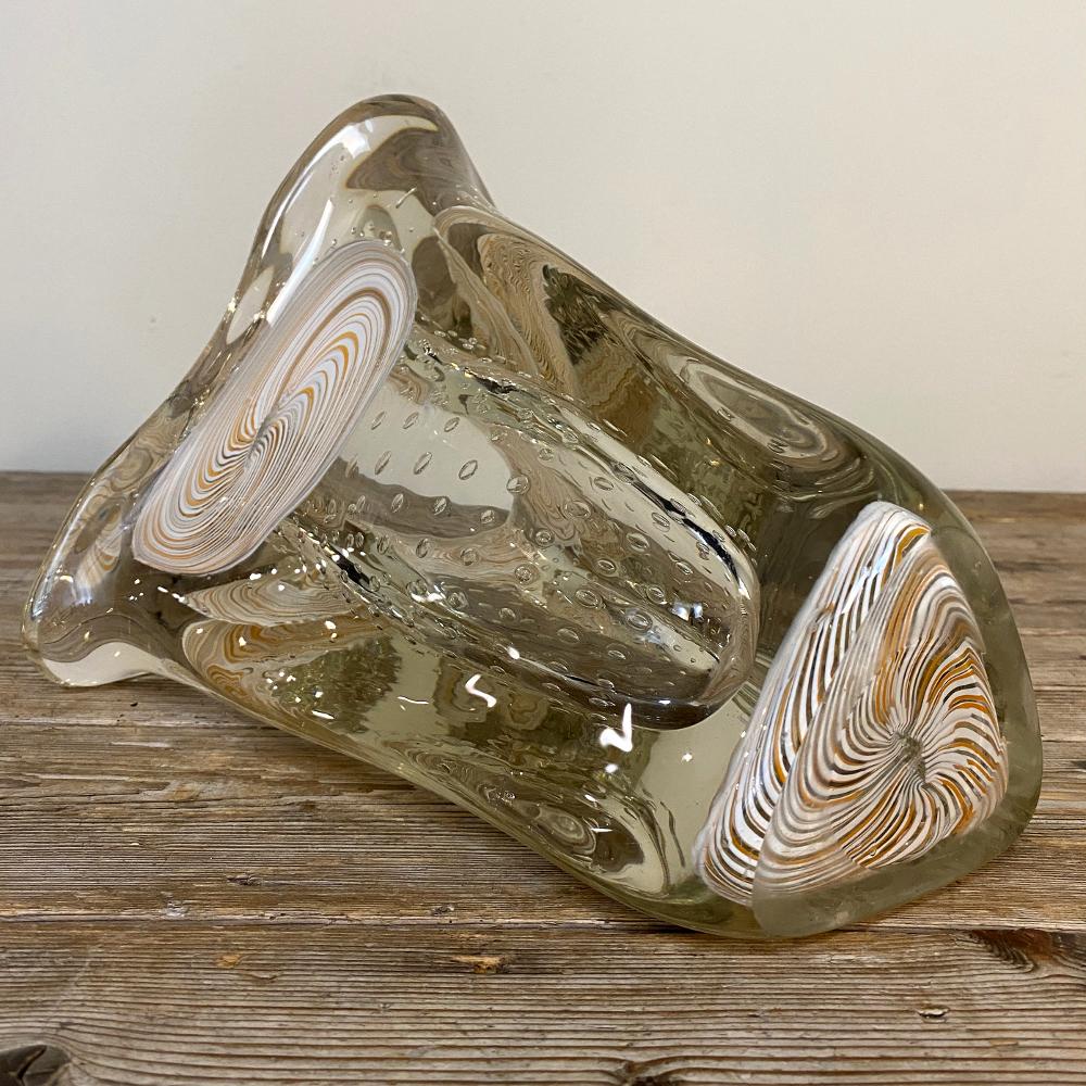 Mid-Century Murano Glass Vase in the Manner of Ercole Barovier 1
