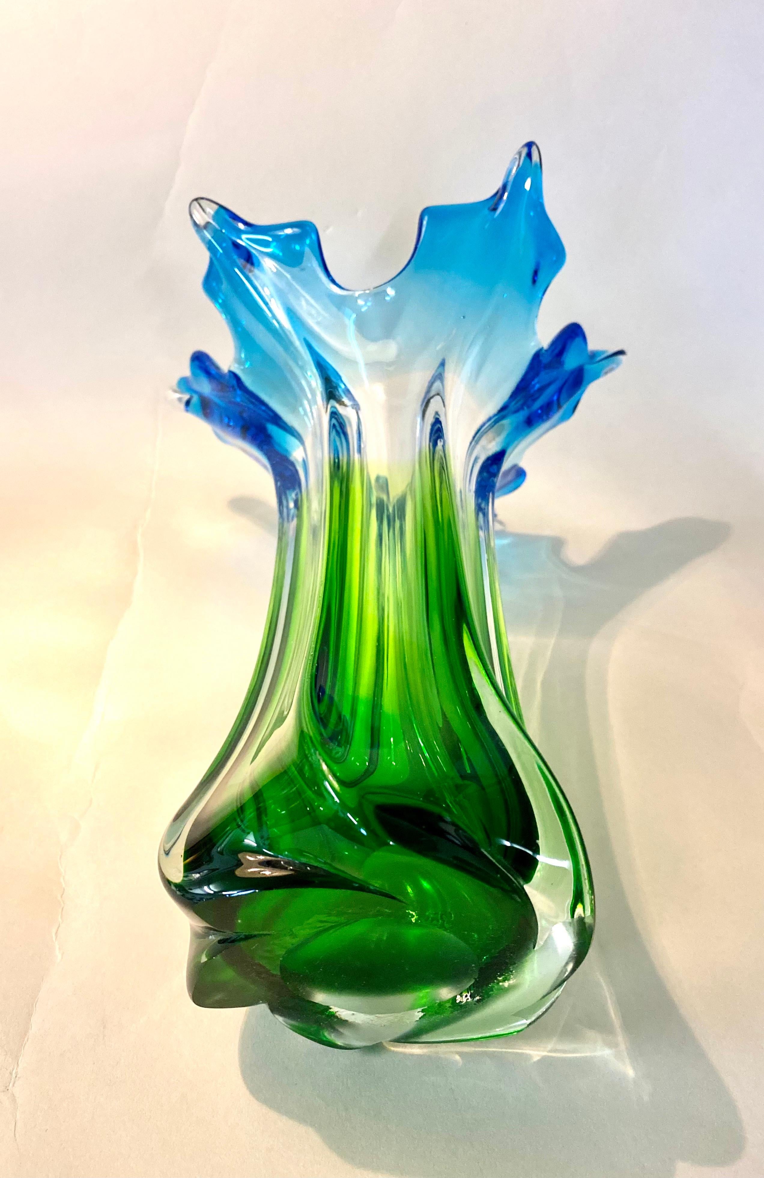 20th Century Mid Century Murano Glass Vase, Italy, circa 1960/70