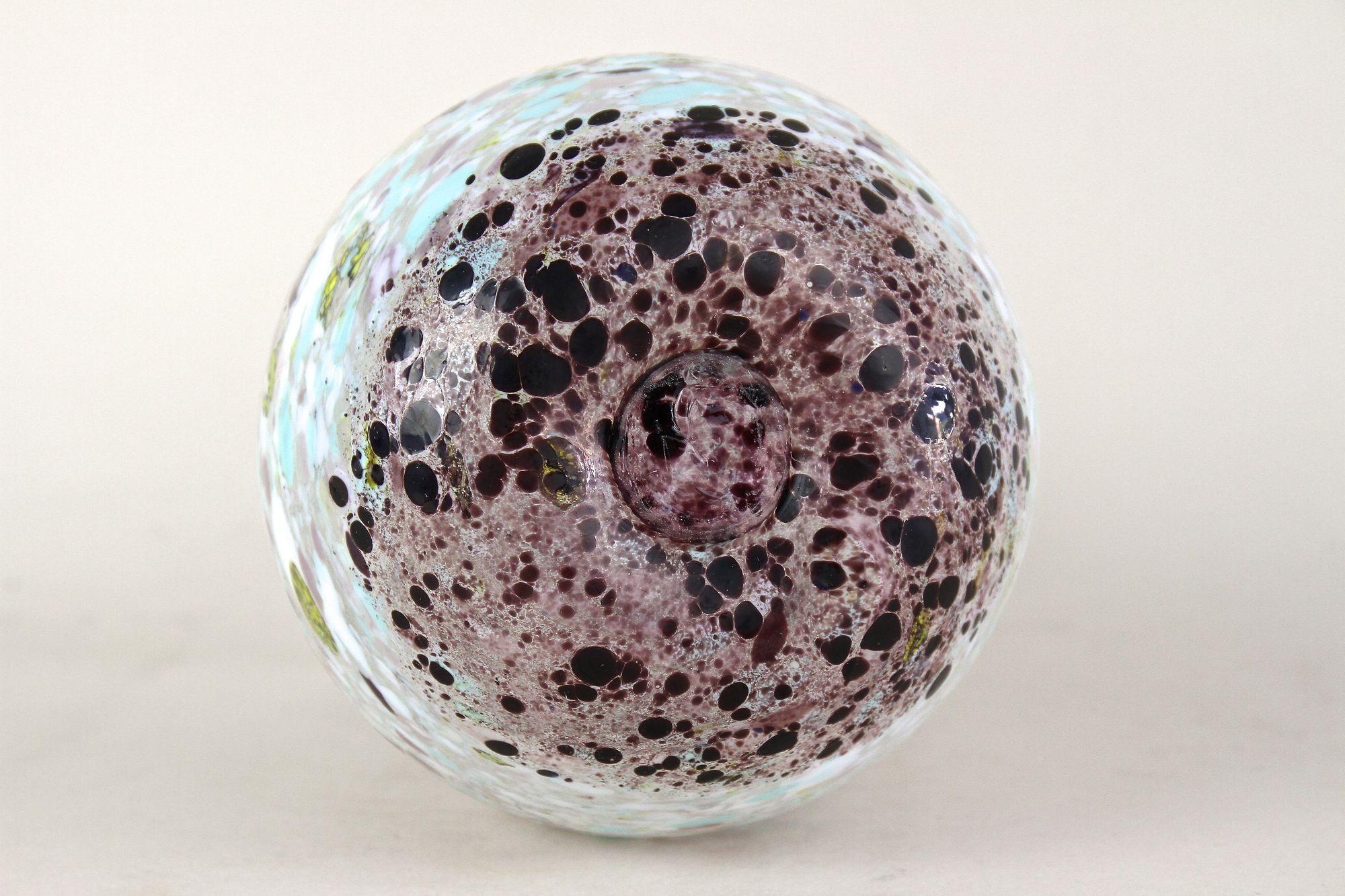 Murano-Glasvase aus der Mitte des Jahrhunderts, mehrfarbig, Italien um 1950 im Angebot 6