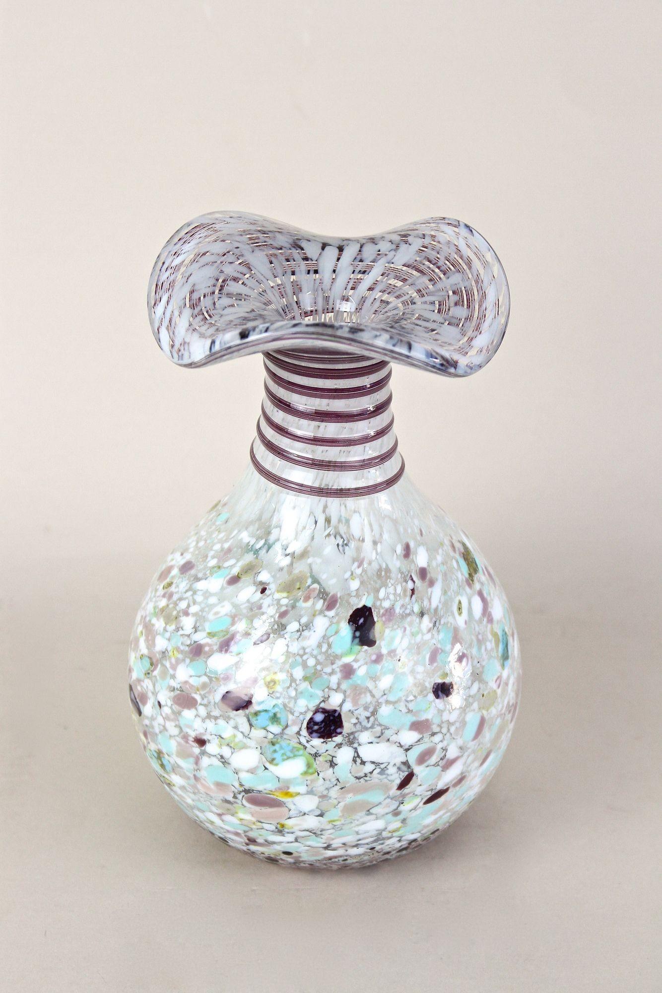 Murano-Glasvase aus der Mitte des Jahrhunderts, mehrfarbig, Italien um 1950 (Moderne der Mitte des Jahrhunderts) im Angebot