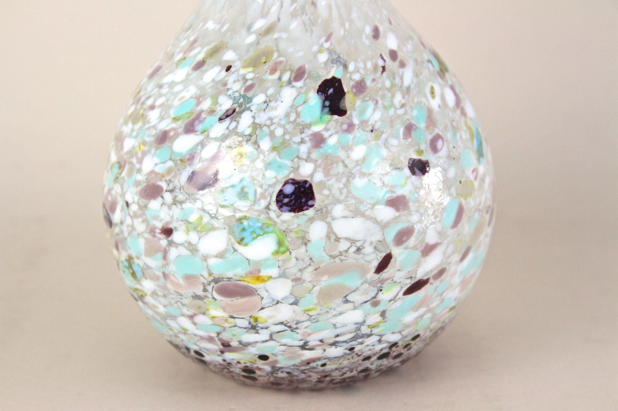 Murano-Glasvase aus der Mitte des Jahrhunderts, mehrfarbig, Italien um 1950 (20. Jahrhundert) im Angebot