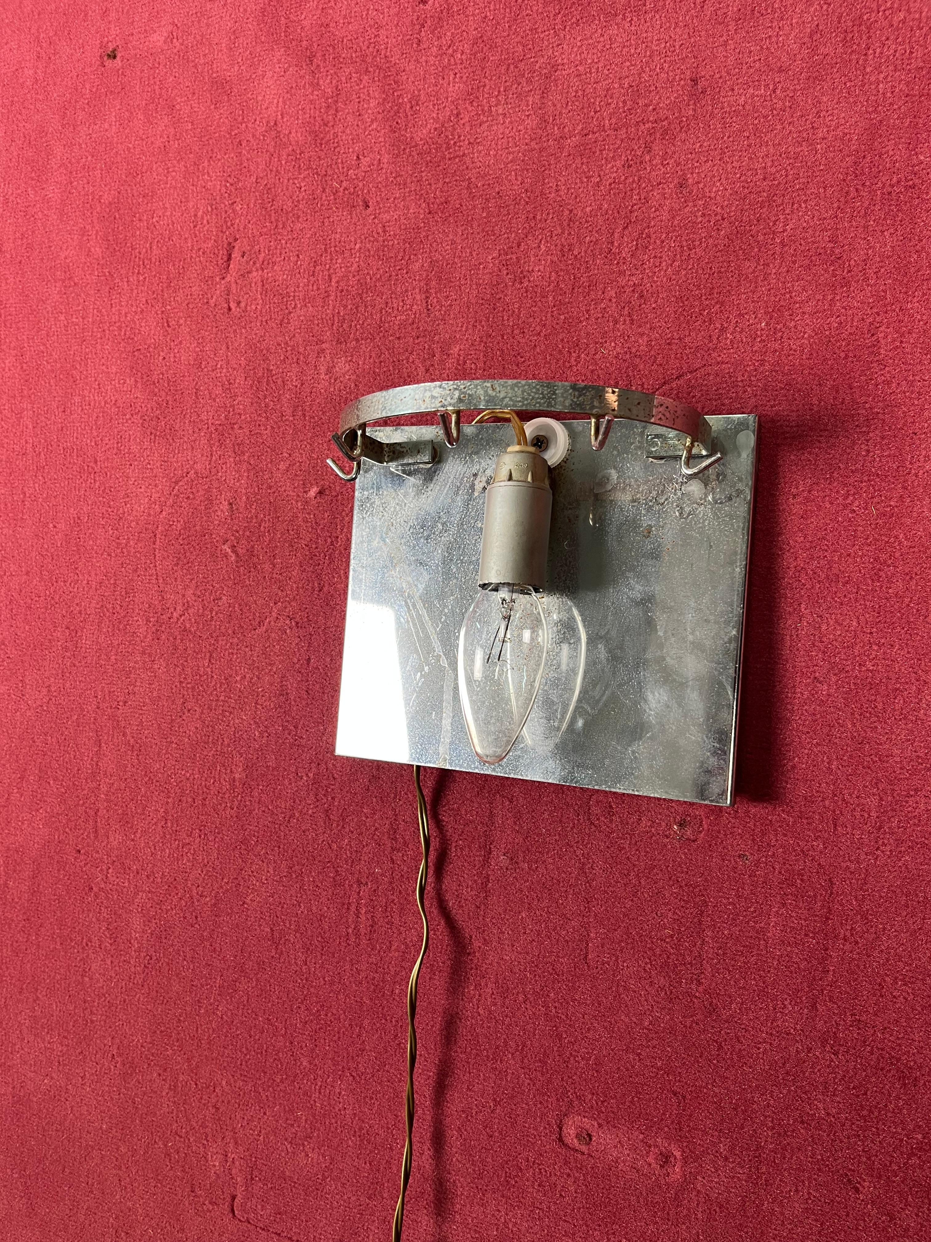 Lámpara de pared de cristal de Murano de mediados de siglo, modelo 