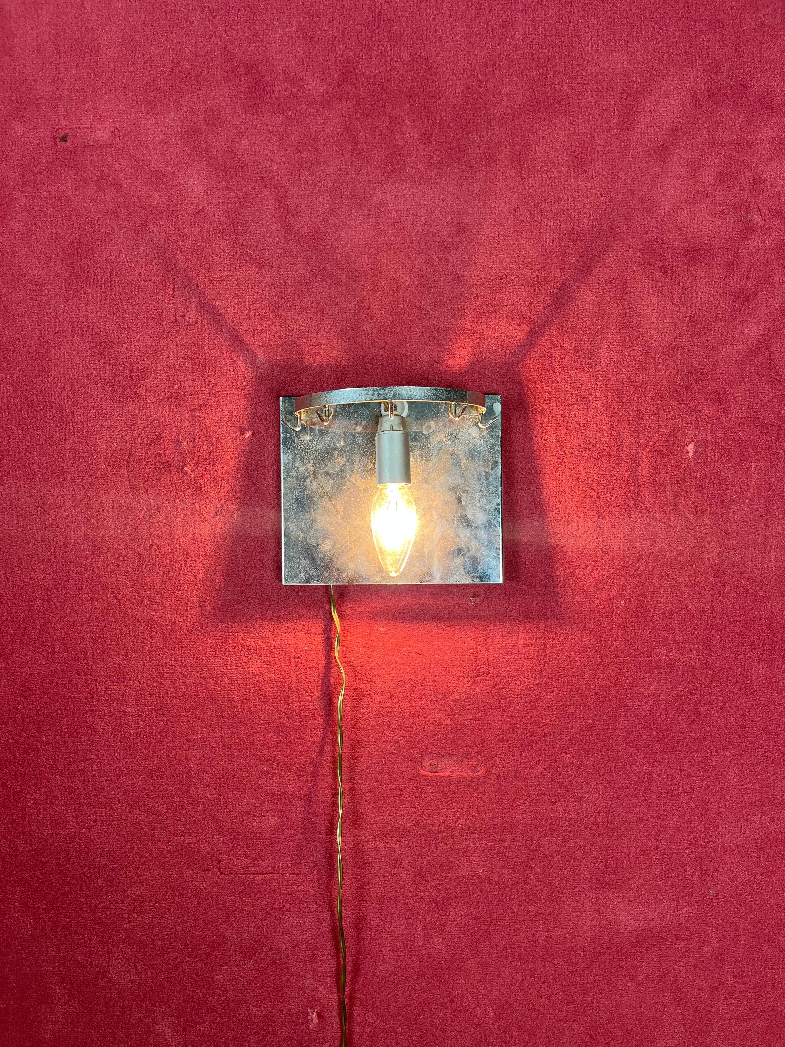 Lámpara de pared de cristal de Murano de mediados de siglo, modelo 