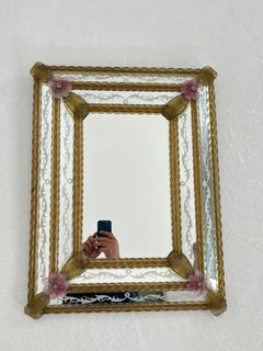 Wandspiegel aus Murano-Glas von Maestri Muranesi, 1950er Jahre