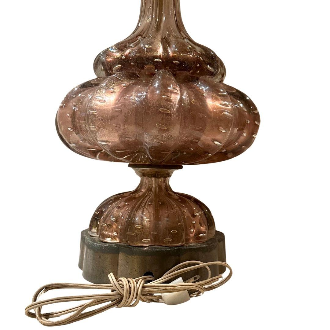 Italian Mid Century Murano Lamp  For Sale