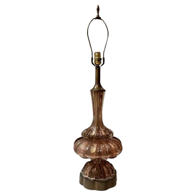 Mid Century Murano Lamp  For Sale