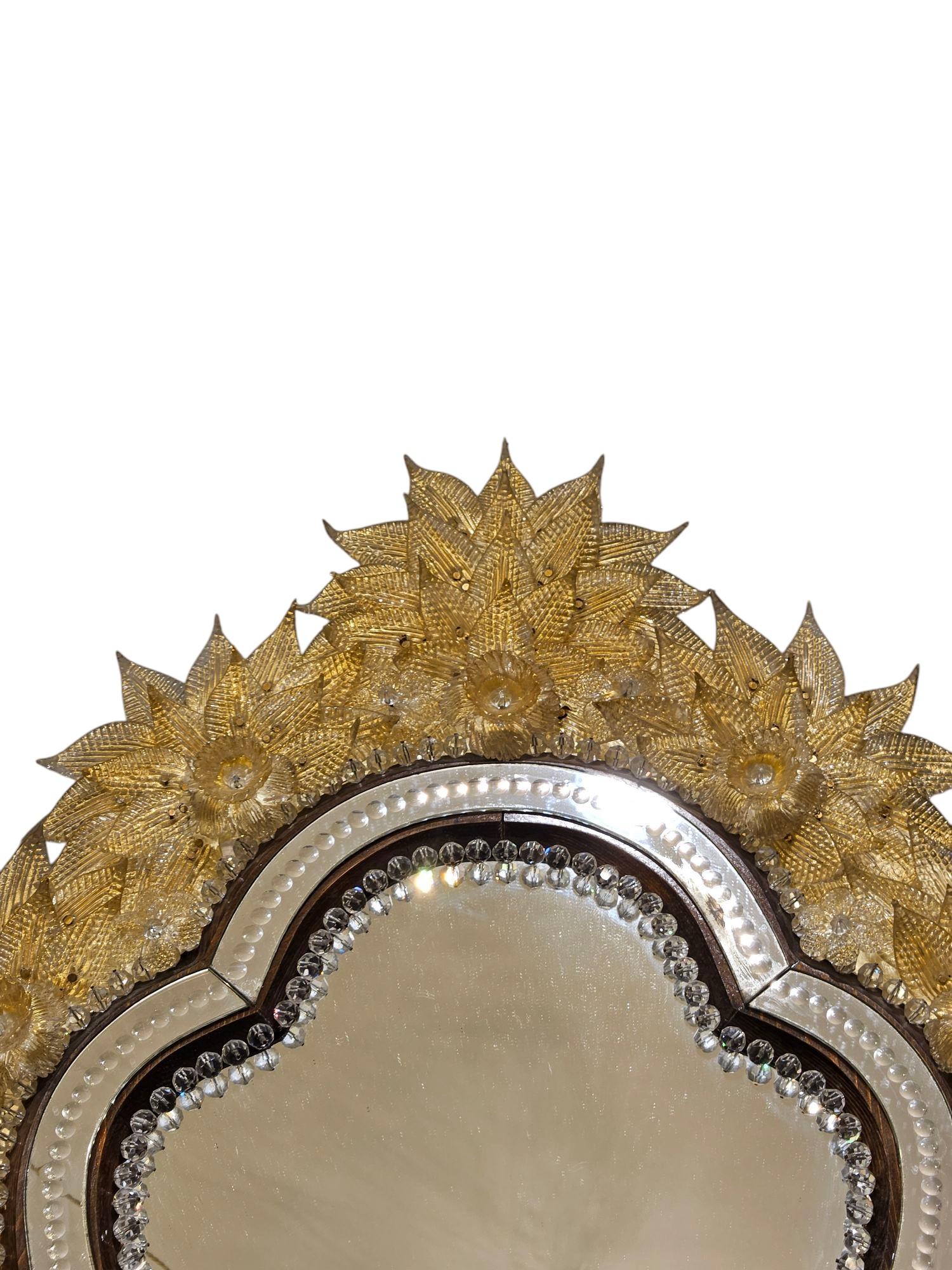 Moderno Splendido specchio di Murano del Medioevo in vendita