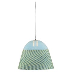Mid-Century Murano Opalescent Glass Hanging Lantern