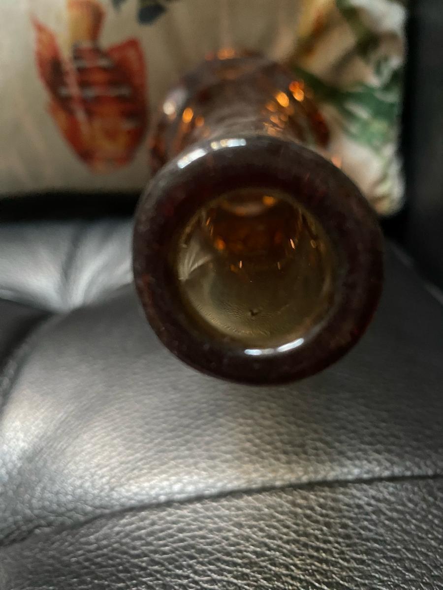 Vaso di Murano di metà secolo con pesca In condizioni buone in vendita a Waddinxveen, ZH