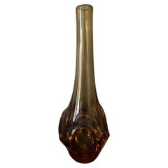 Mid-Century Murano Peach Vase 