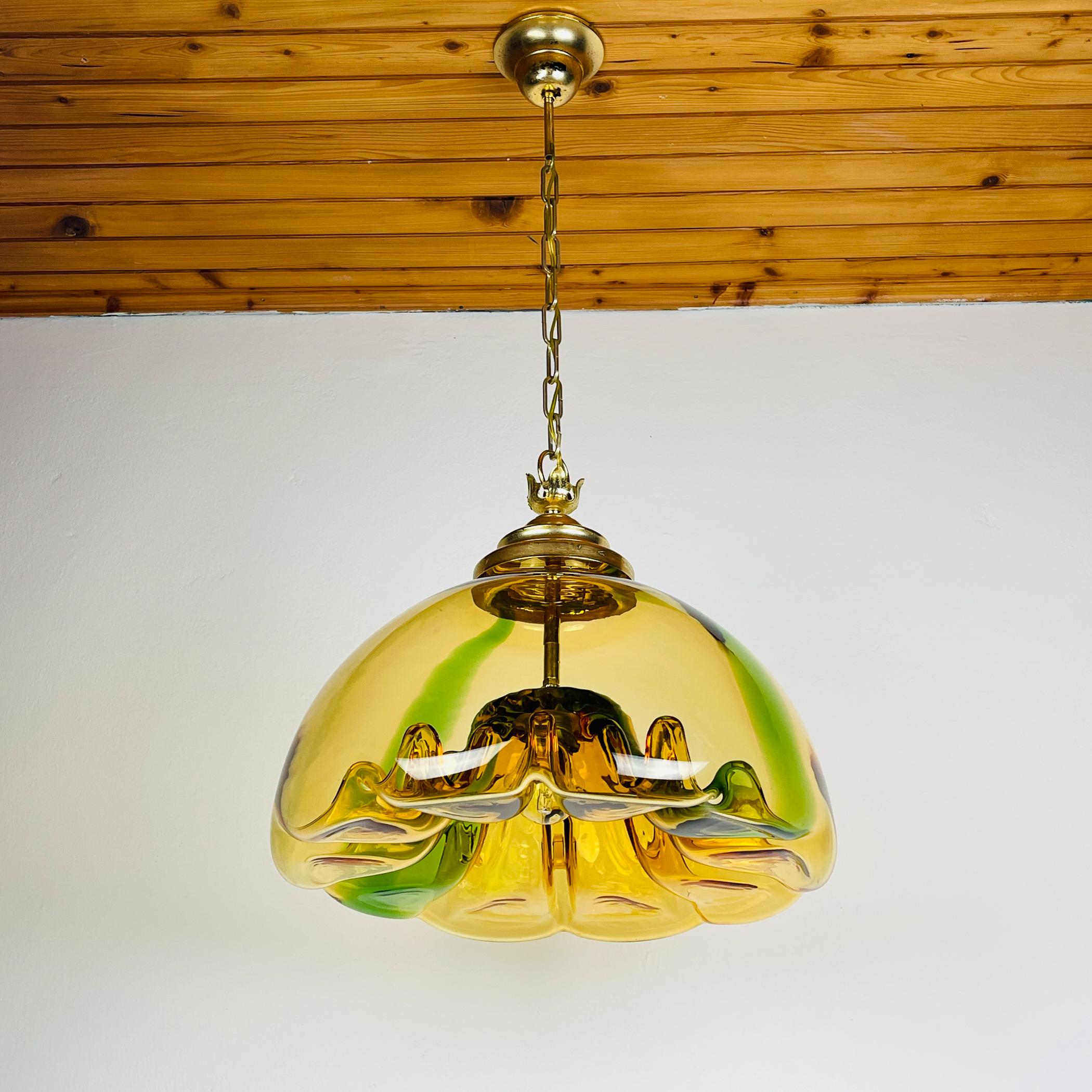 Mid-century murano pendant lamp Medusa, Italy 1960s For Sale 4