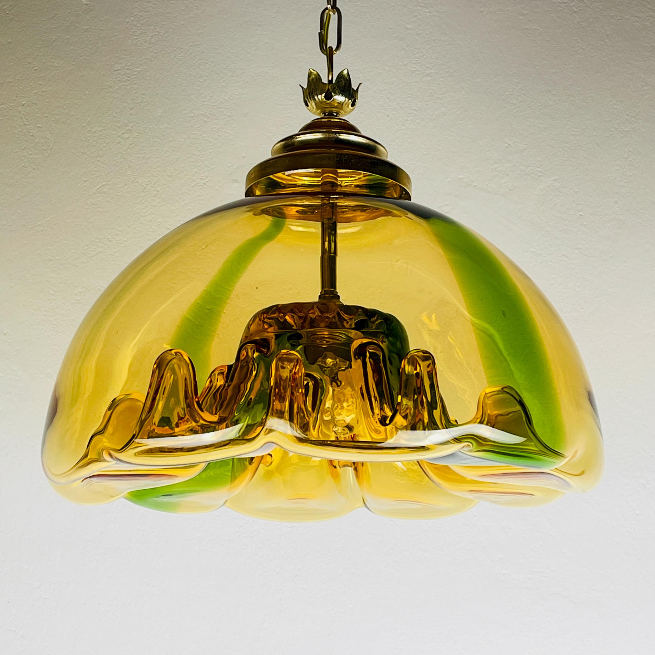 Mid-Century Modern Mid-century murano pendant lamp Medusa, Italy 1960s For Sale