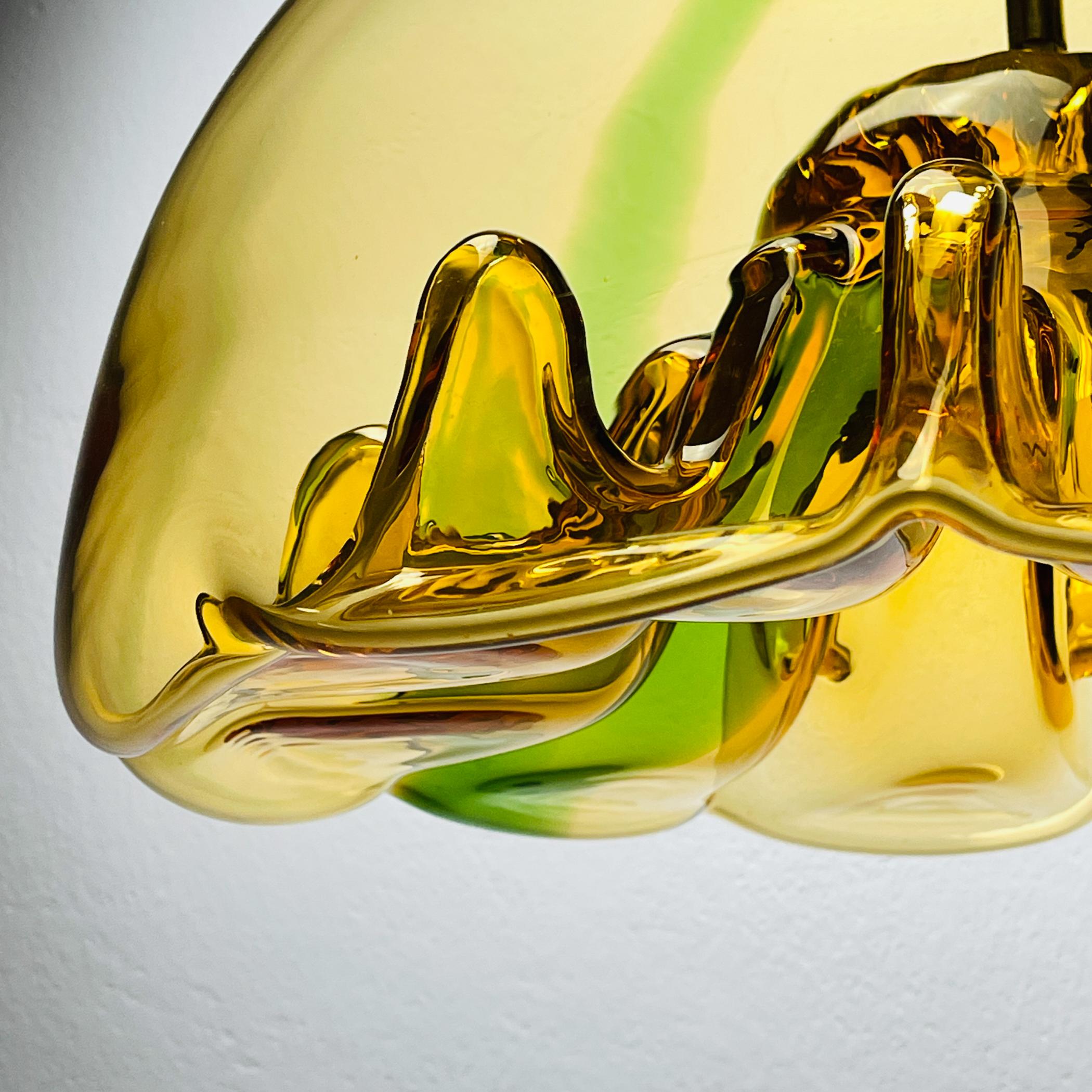 Mid-century murano pendant lamp Medusa, Italy 1960s For Sale 1