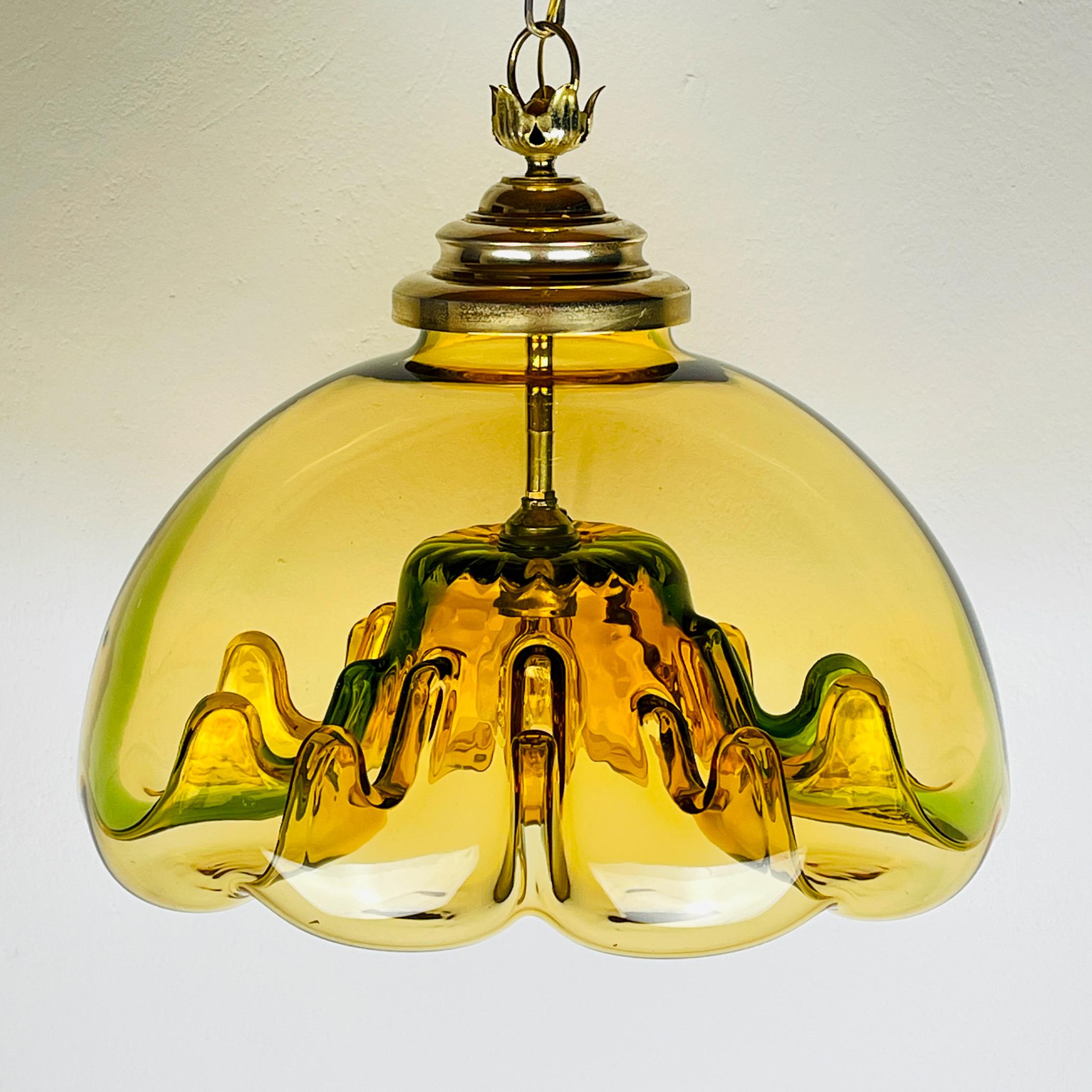 Mid-century murano pendant lamp Medusa, Italy 1960s For Sale 2