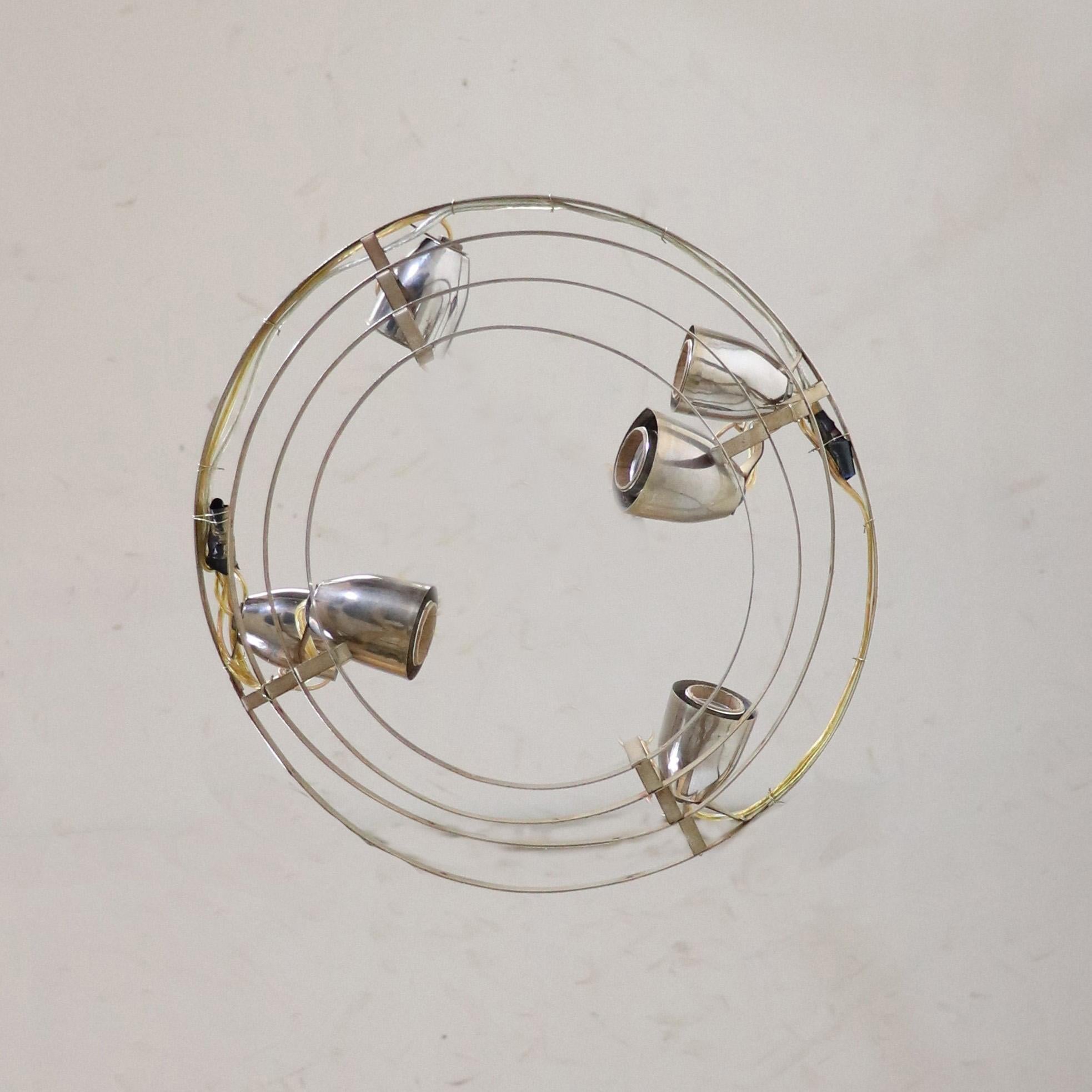 Mid-Century Murano Pendant Light In the Manner of Vistosi en vente 5