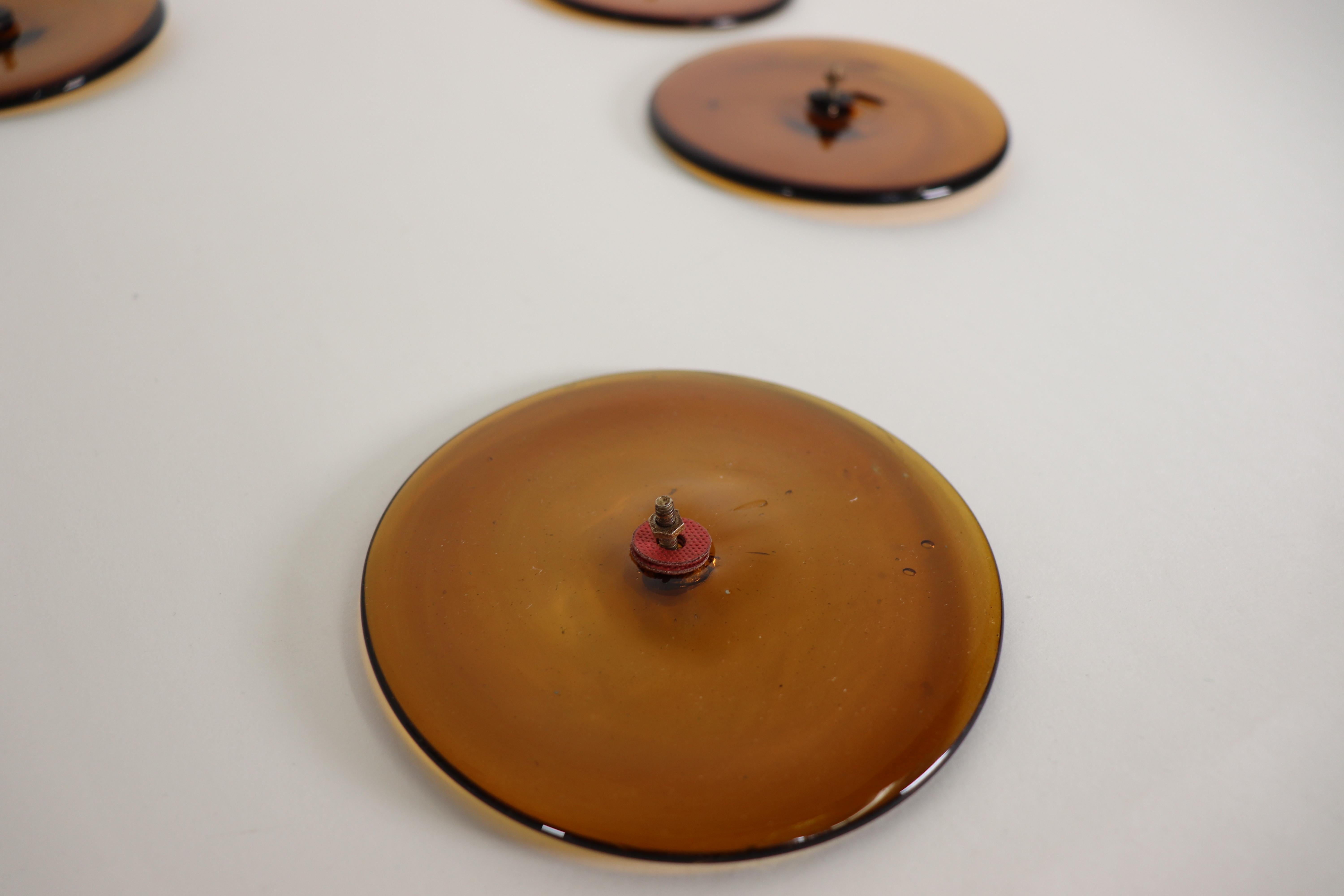 Mid-Century Murano Pendant Light In the Manner of Vistosi en vente 12