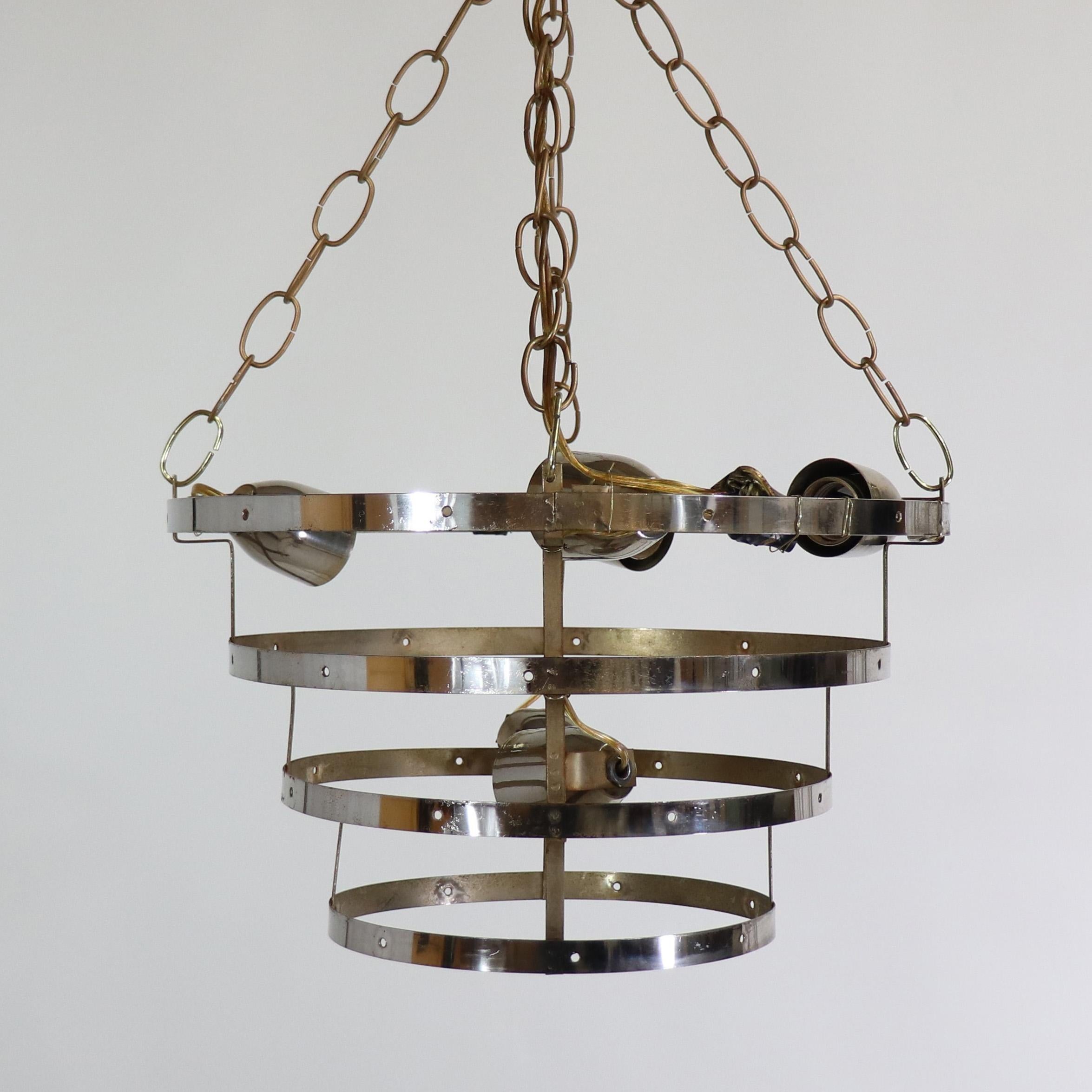 Fait main Mid-Century Murano Pendant Light In the Manner of Vistosi en vente