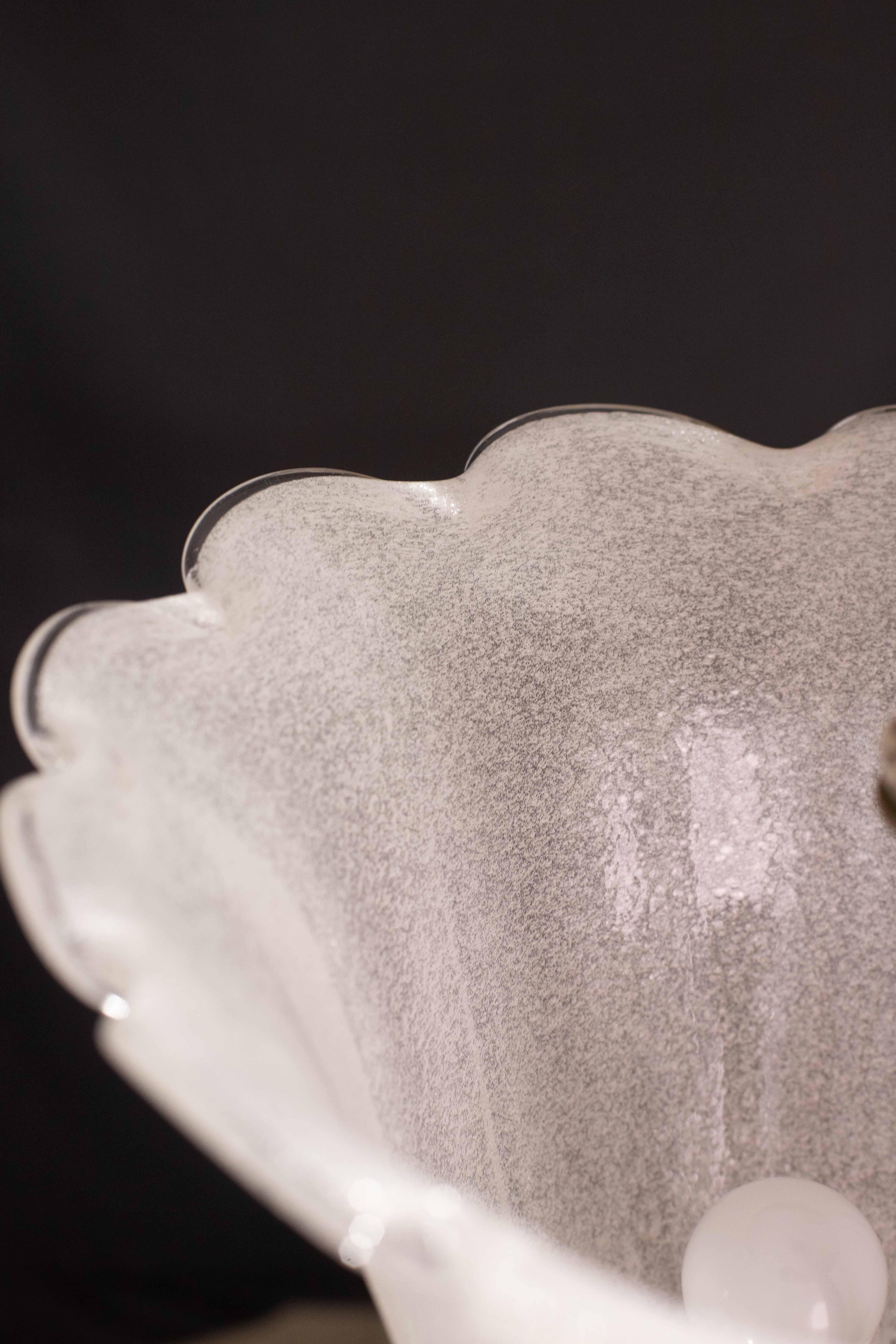 Lanterne en verre Murano Pulegoso du milieu du siècle par Seguso, années 1950 en vente 1