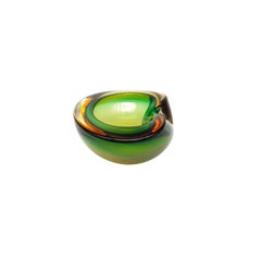 Mid-Century Murano Sommerso Glass Ashtray, Italy, 1960s