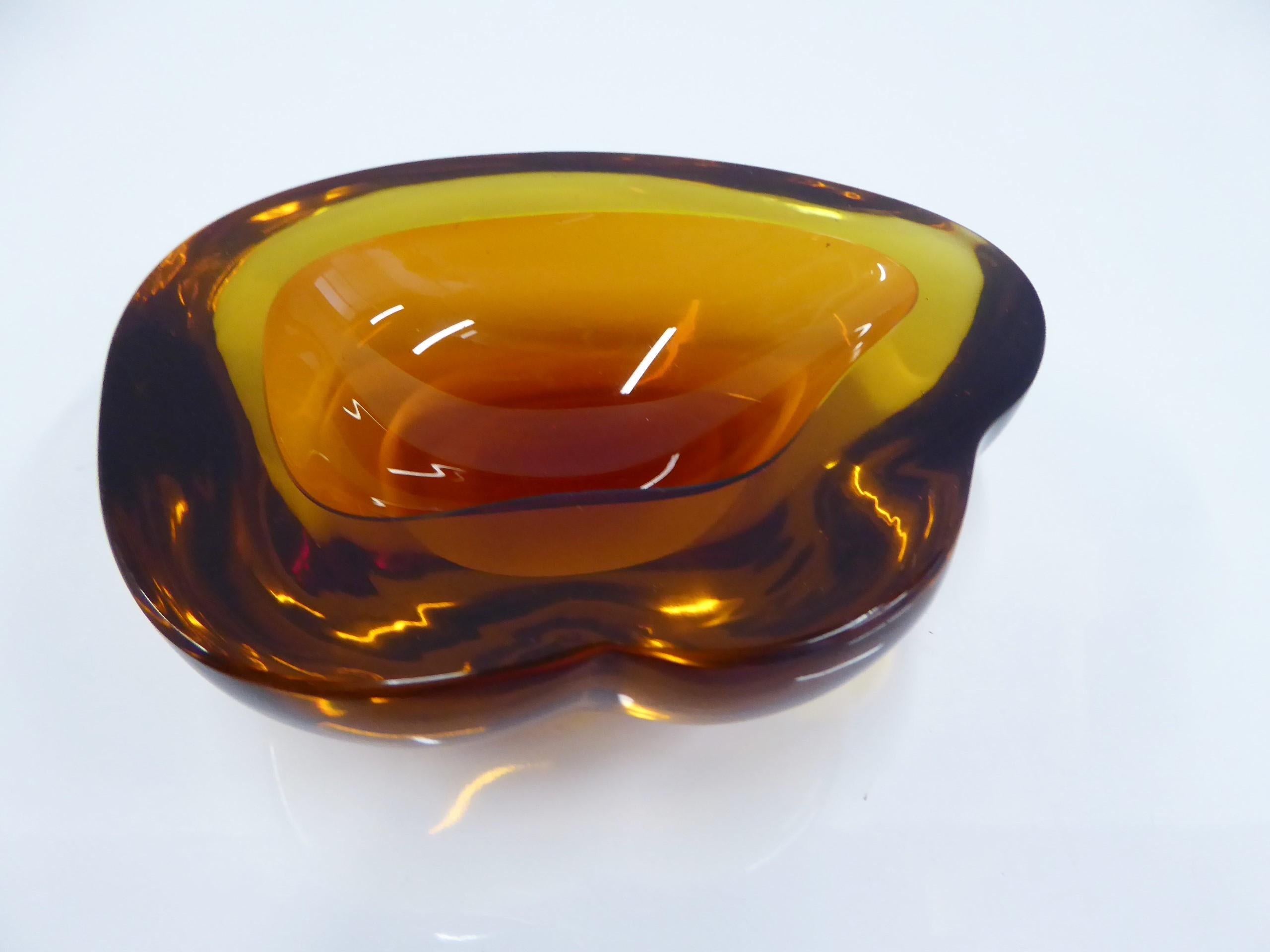 Italian Midcentury Murano Sommerso Vessel Maurizio Albarelli for Seguso V.A., Italy