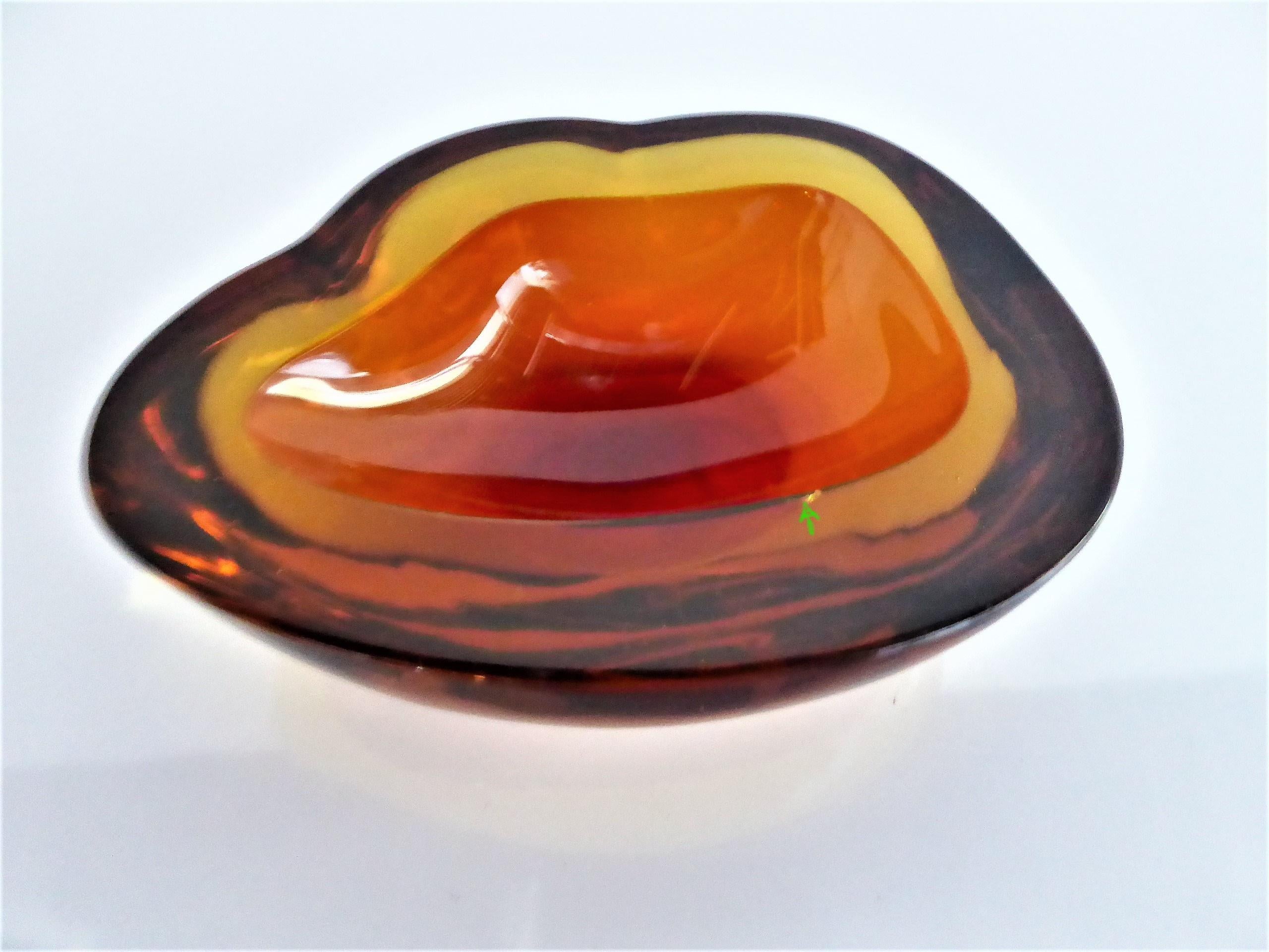 Art Glass Midcentury Murano Sommerso Vessel Maurizio Albarelli for Seguso V.A., Italy