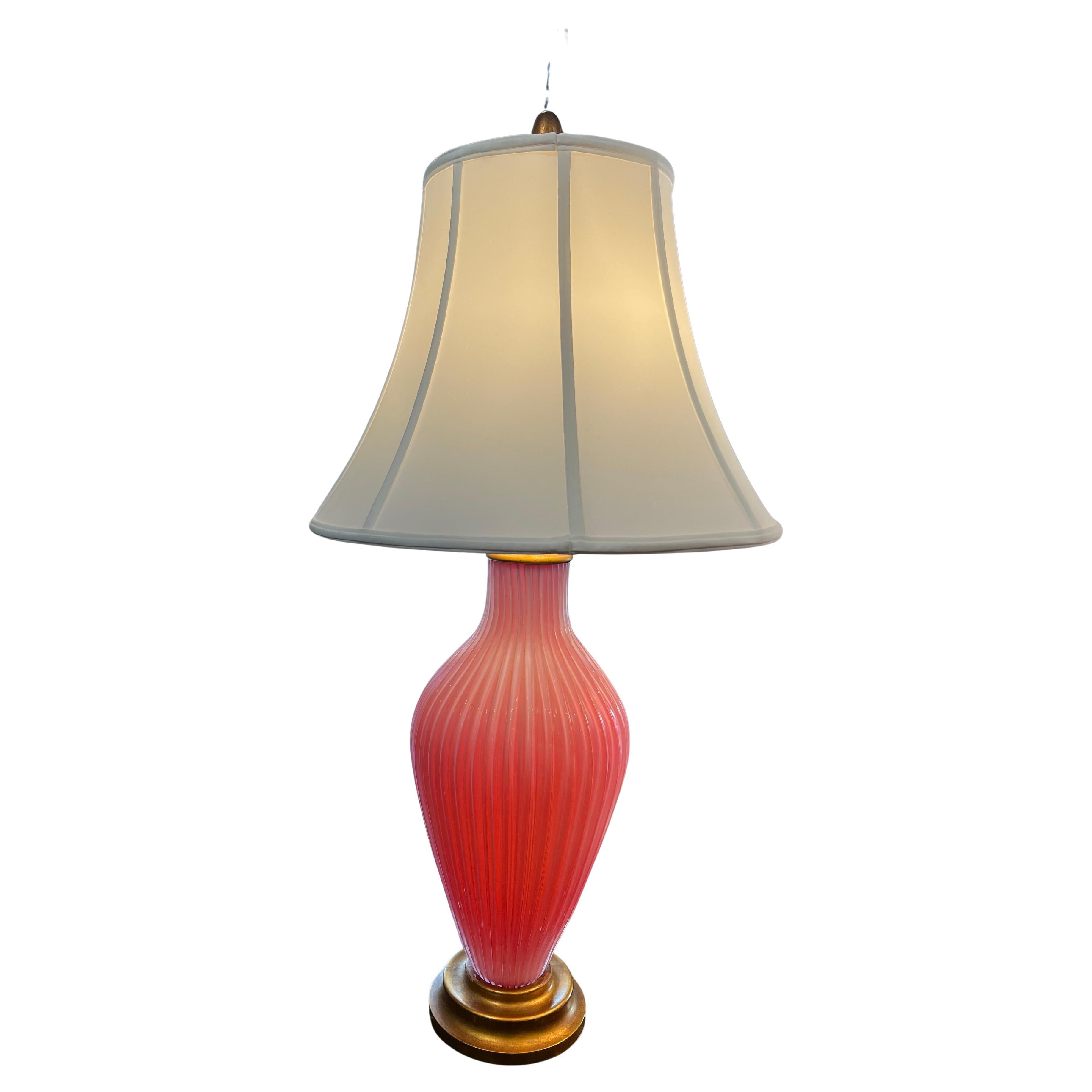 Mid-Century Murano Table Lamp For Sale