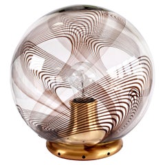 Mid Century Murano Table Lamp In the style of Lino Tagliapietra