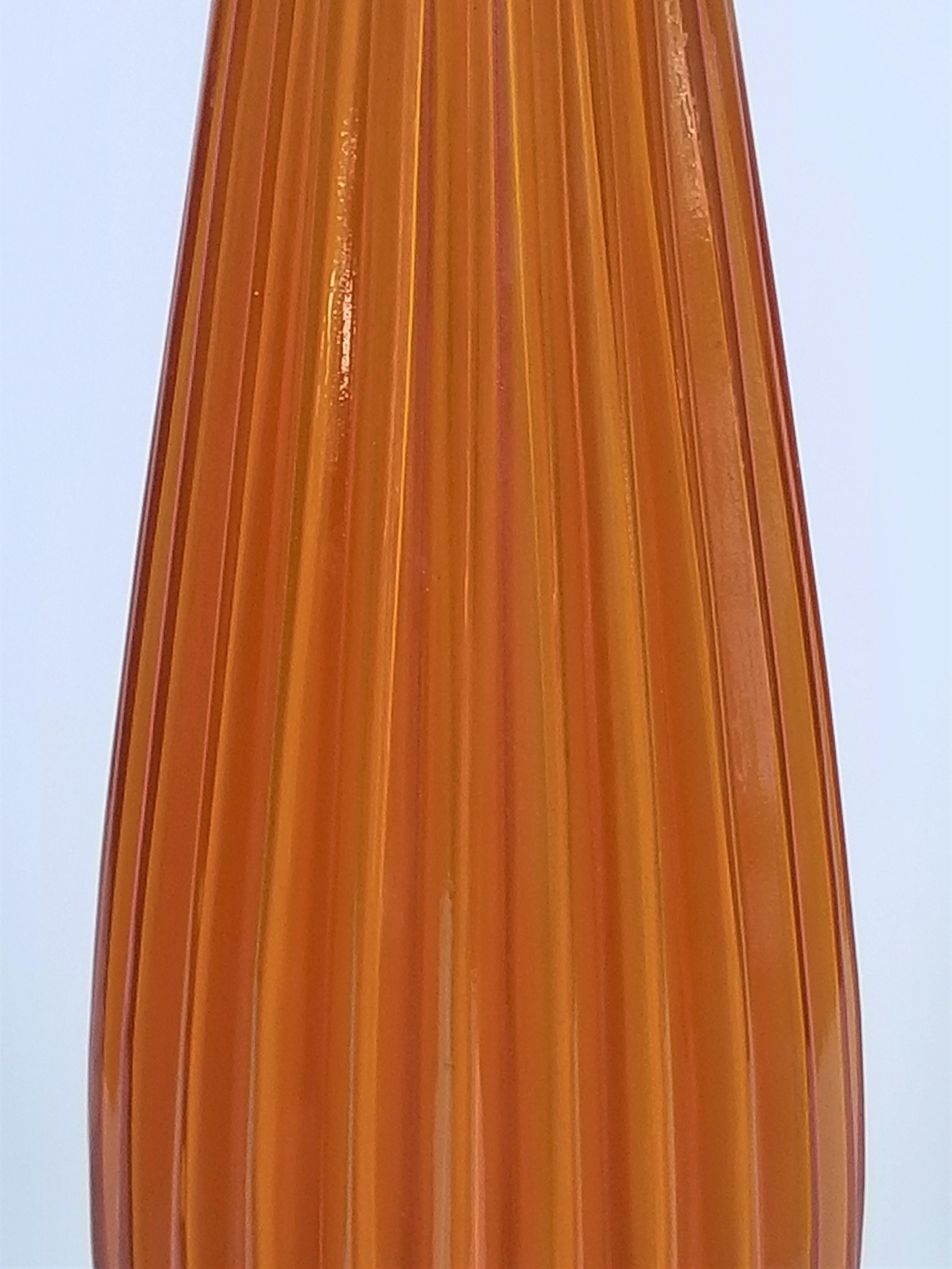 Italian Murano Tall Table Lamp, Italy Mid Century  For Sale 6